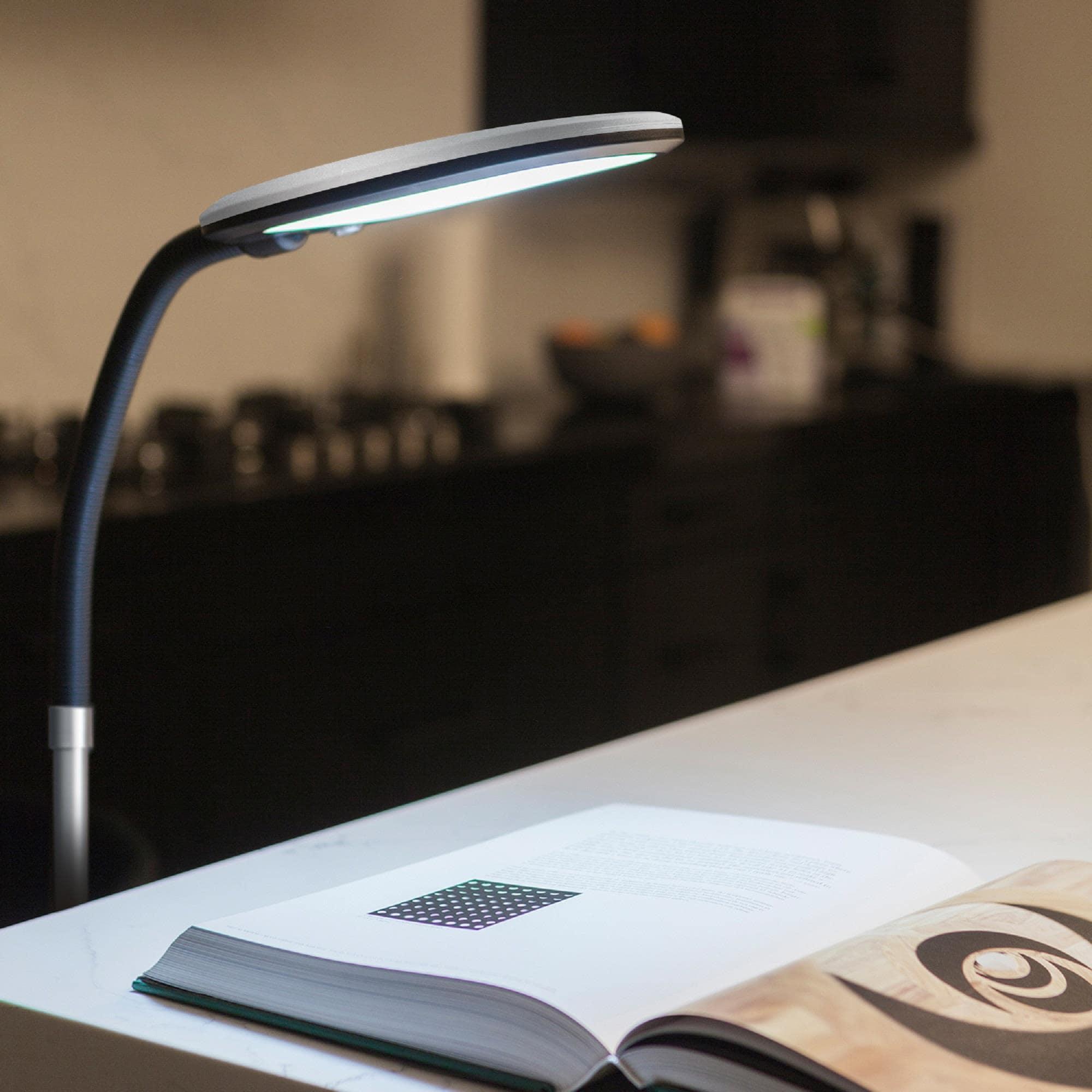 Brightech Litespan Slim 55 in. Industrial Dimmable LED Directional Task Floor Lamp