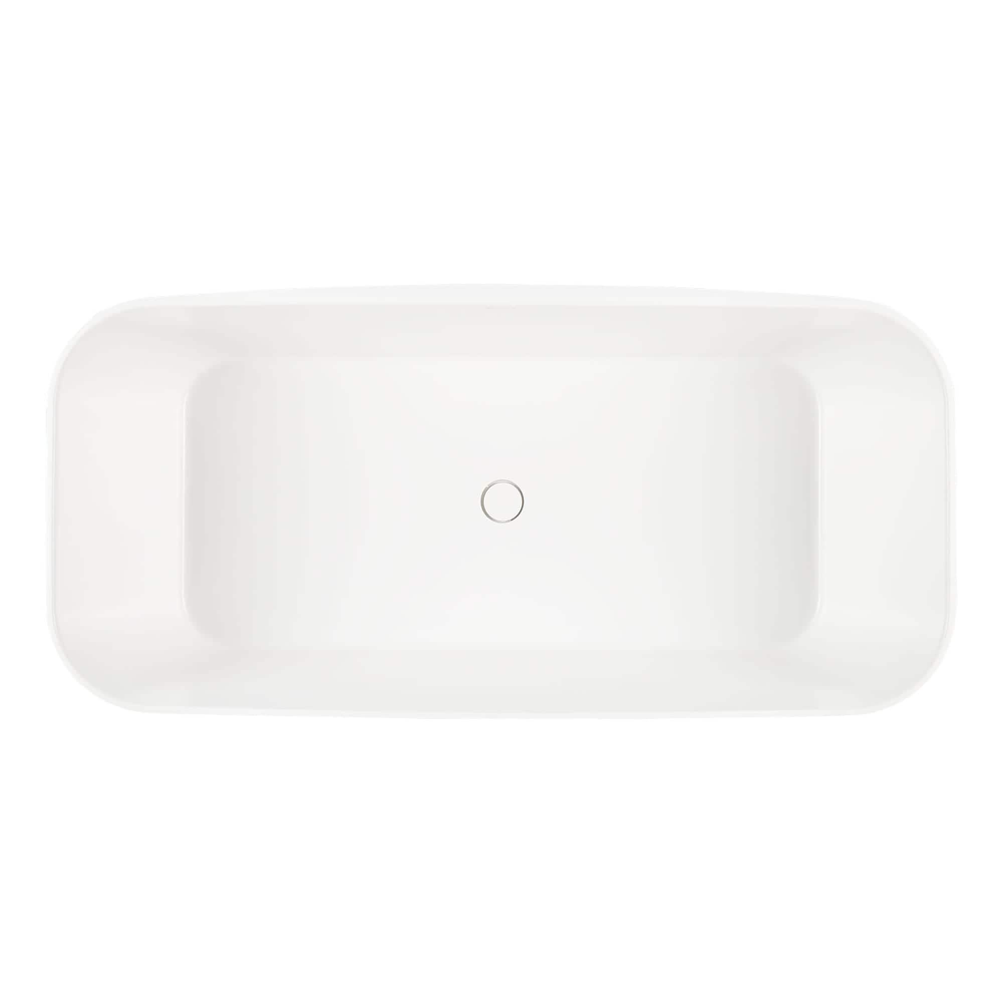 Signature Hardware Inoma 66'' x 31'' Freestanding Soaking Solid Surface Bathtub