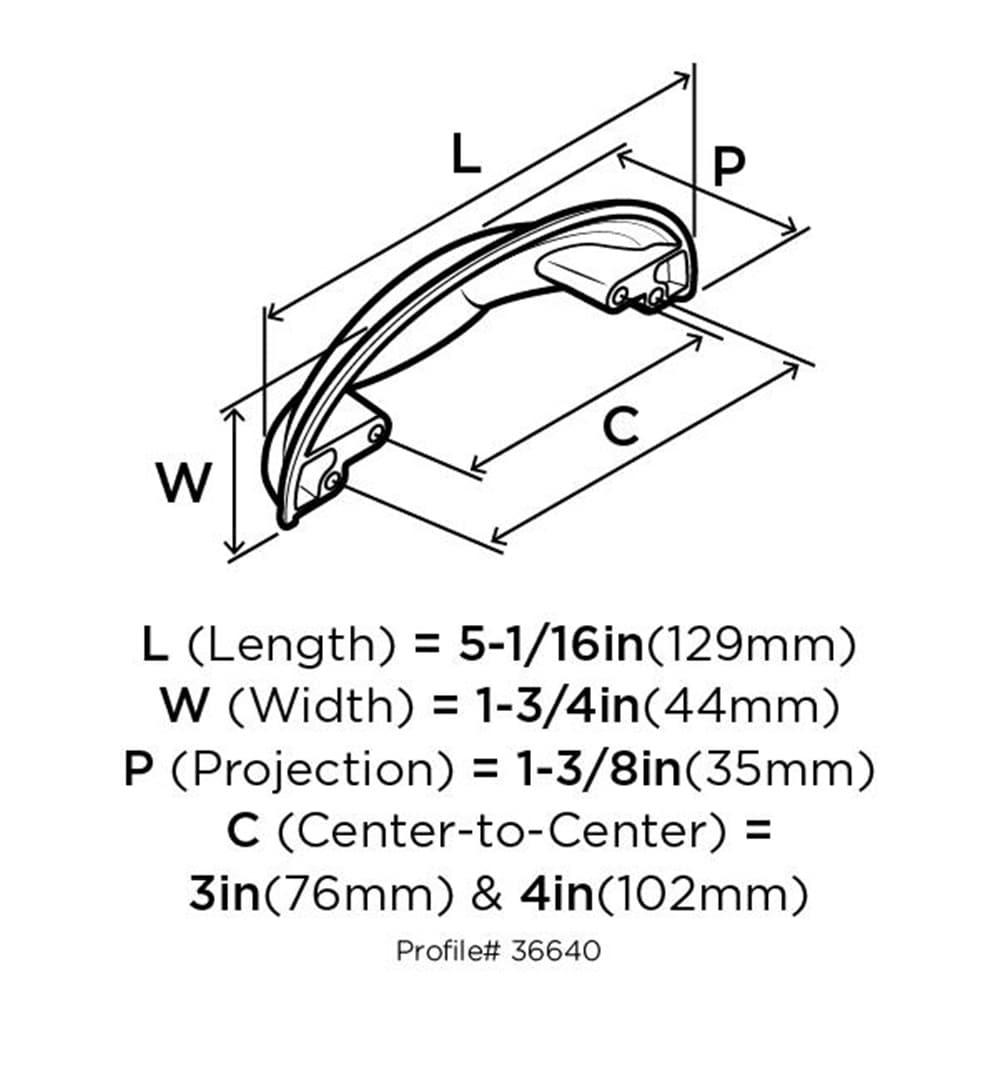 Ashby 4" Center to Center Bin Pull