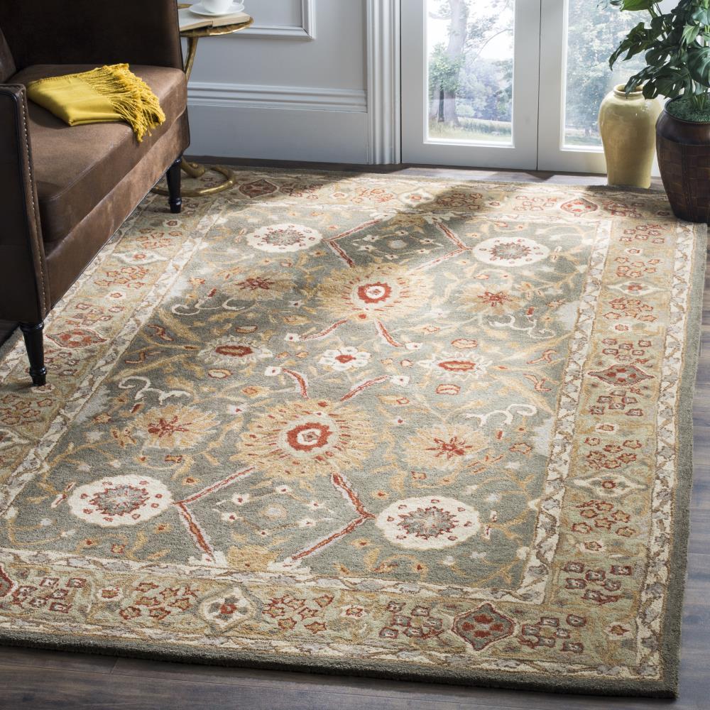 Anatolia AN516 Hand Tufted Indoor Area Rug - Brown/Ivory - 5'x8' - Safavieh