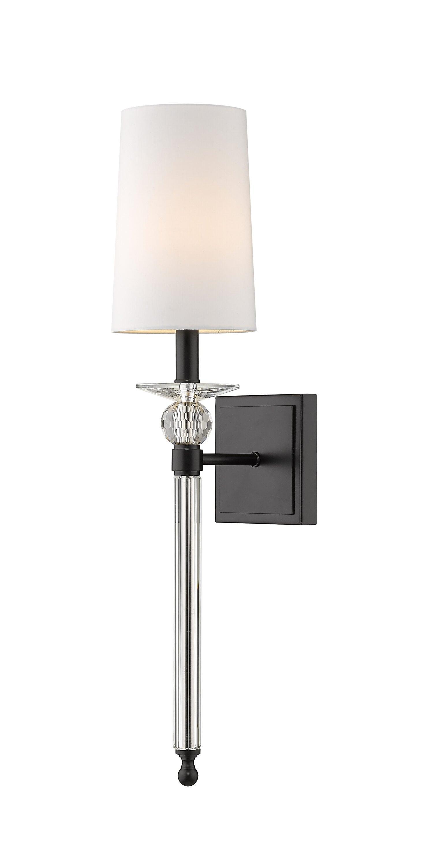Z-Lite Ava 1 - Light Wall Light in  Matte Black