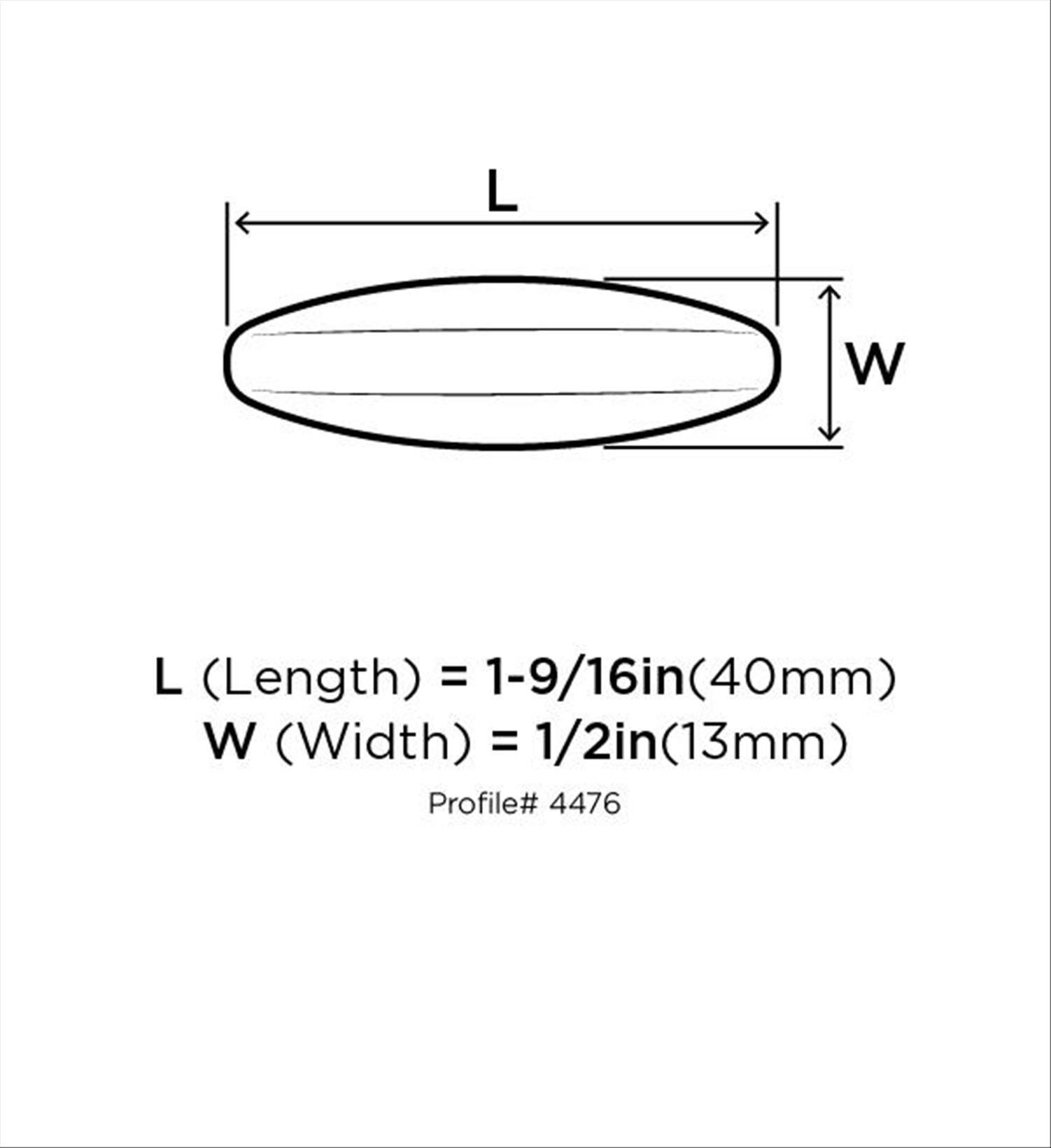 Satin Nickel Oval T-Handle Cabinet Knob with Mounting Hardware