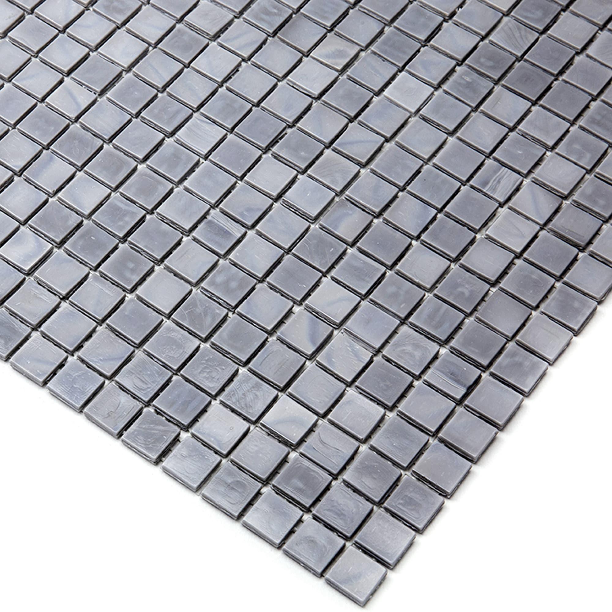 Skosh 0.6" x 0.6" Glass Grid Mosaic Wall & Floor Tile