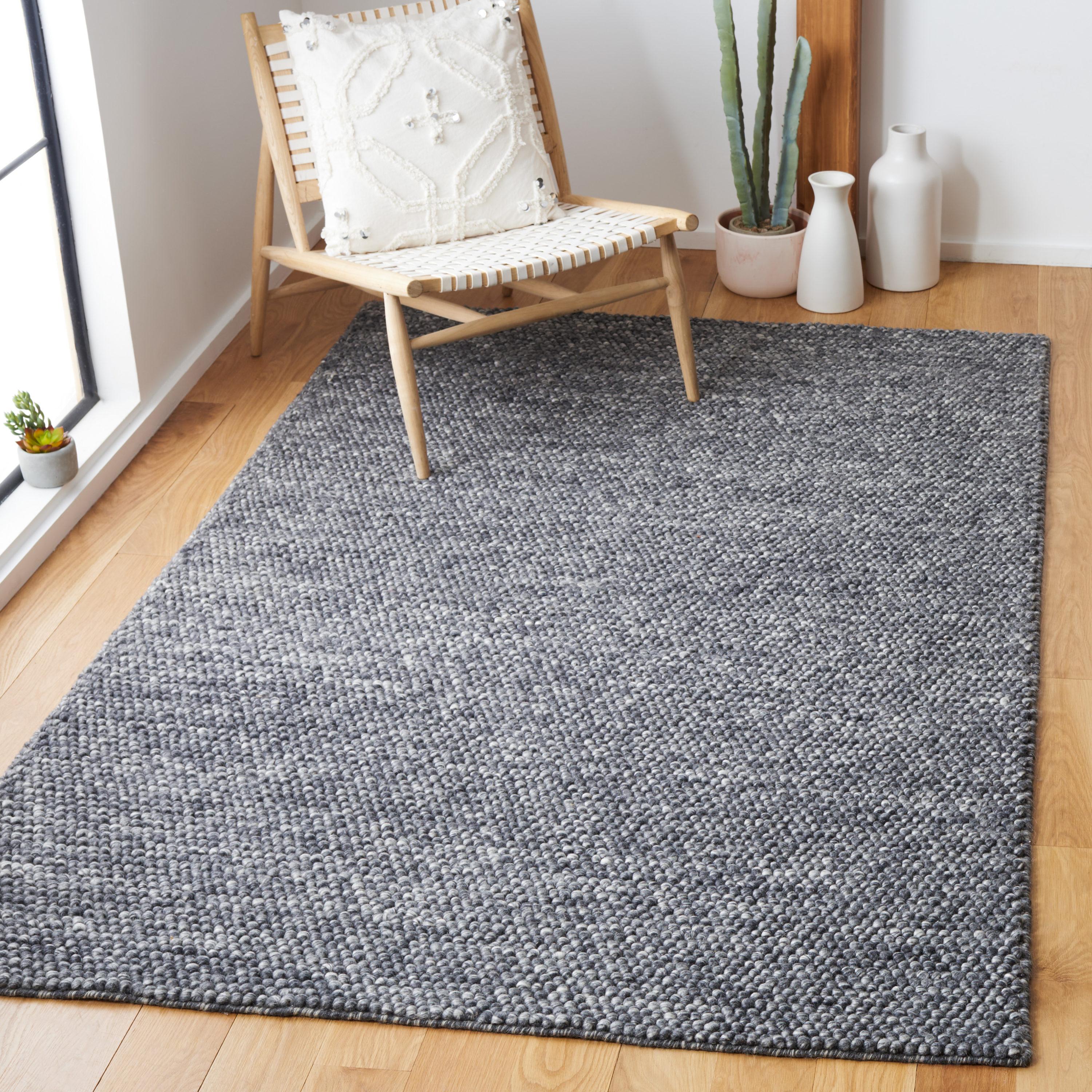 SAFAVIEH Natura Feride Geometric Area Rug, Dark Grey, 9' x 12'