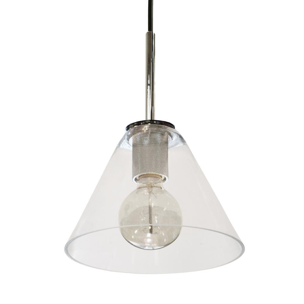Dainolite - Roswell - 1 Light Pendant with Clear Glass-Polished Chrome Finish