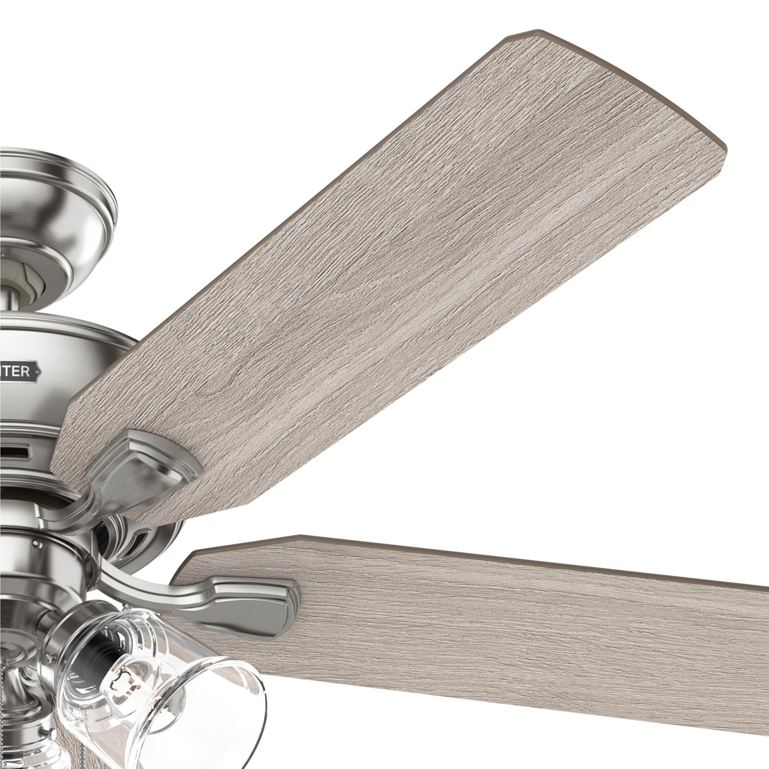 52" Rosner 5 - Blade Ceiling Fan With Lights and Pull Chains