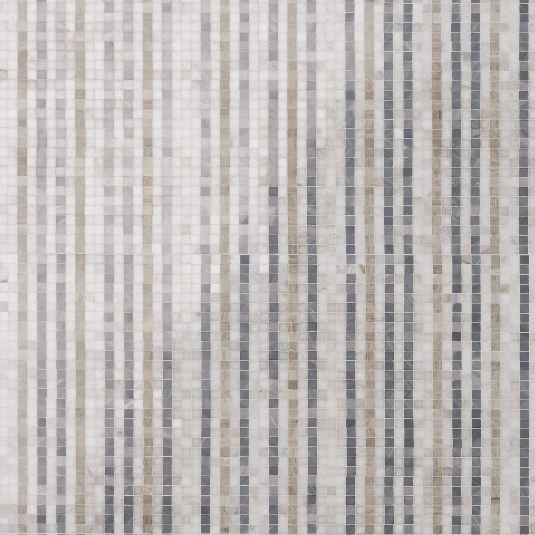 Minute 12" x 12" Marble Grid Wall & Floor Tile