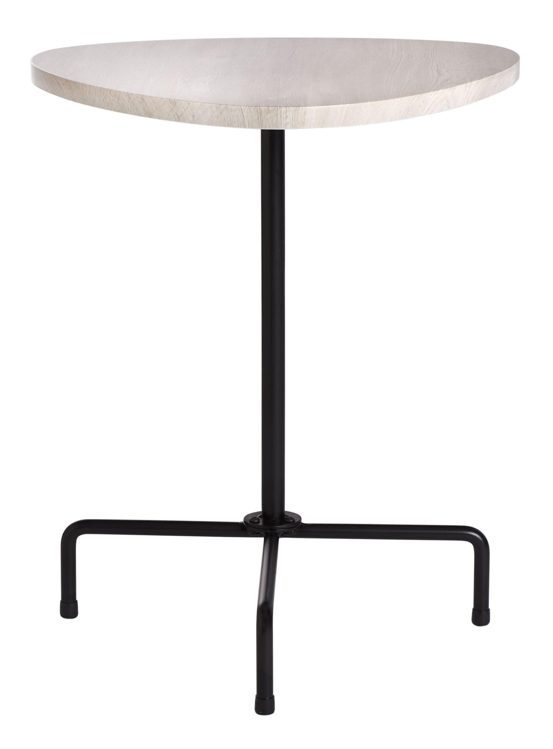 Berlin Tripod Side Table - Light Grey Oak/Black - Safavieh.