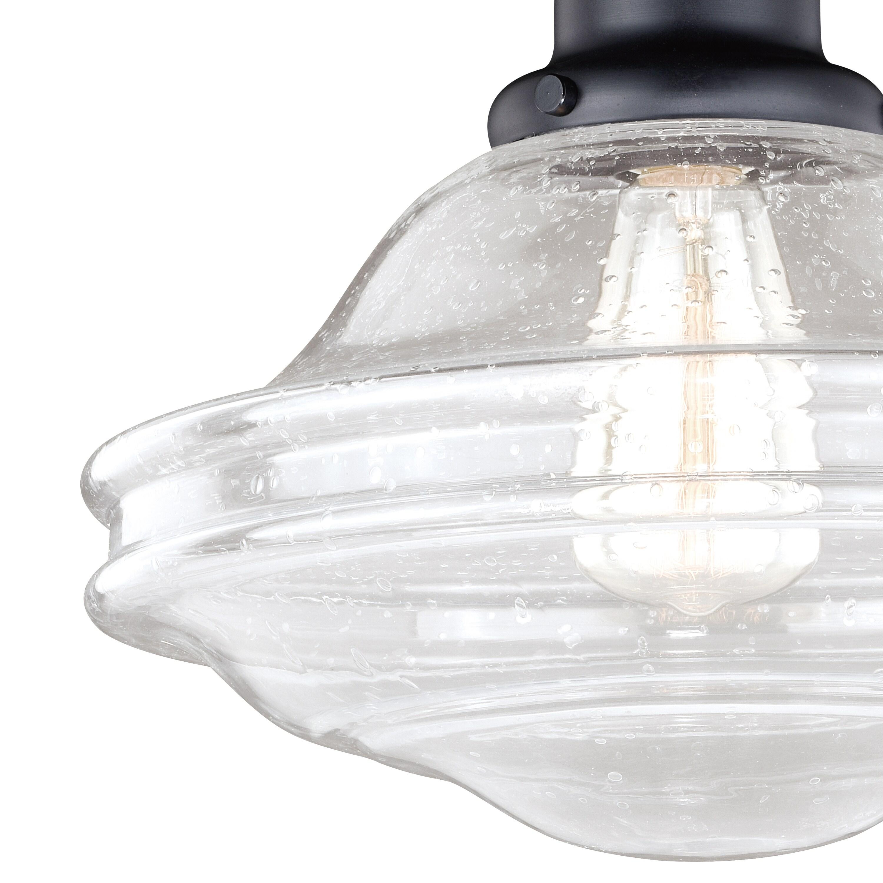 Vaxcel Huntley 1 - Light Flush Mount in  Oil Rubbed Bronze
