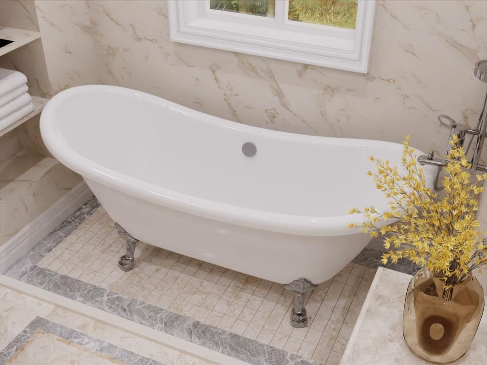 Belissima Series 69.29'' x 28.35'' Freestanding Soaking Acrylic Bathtub