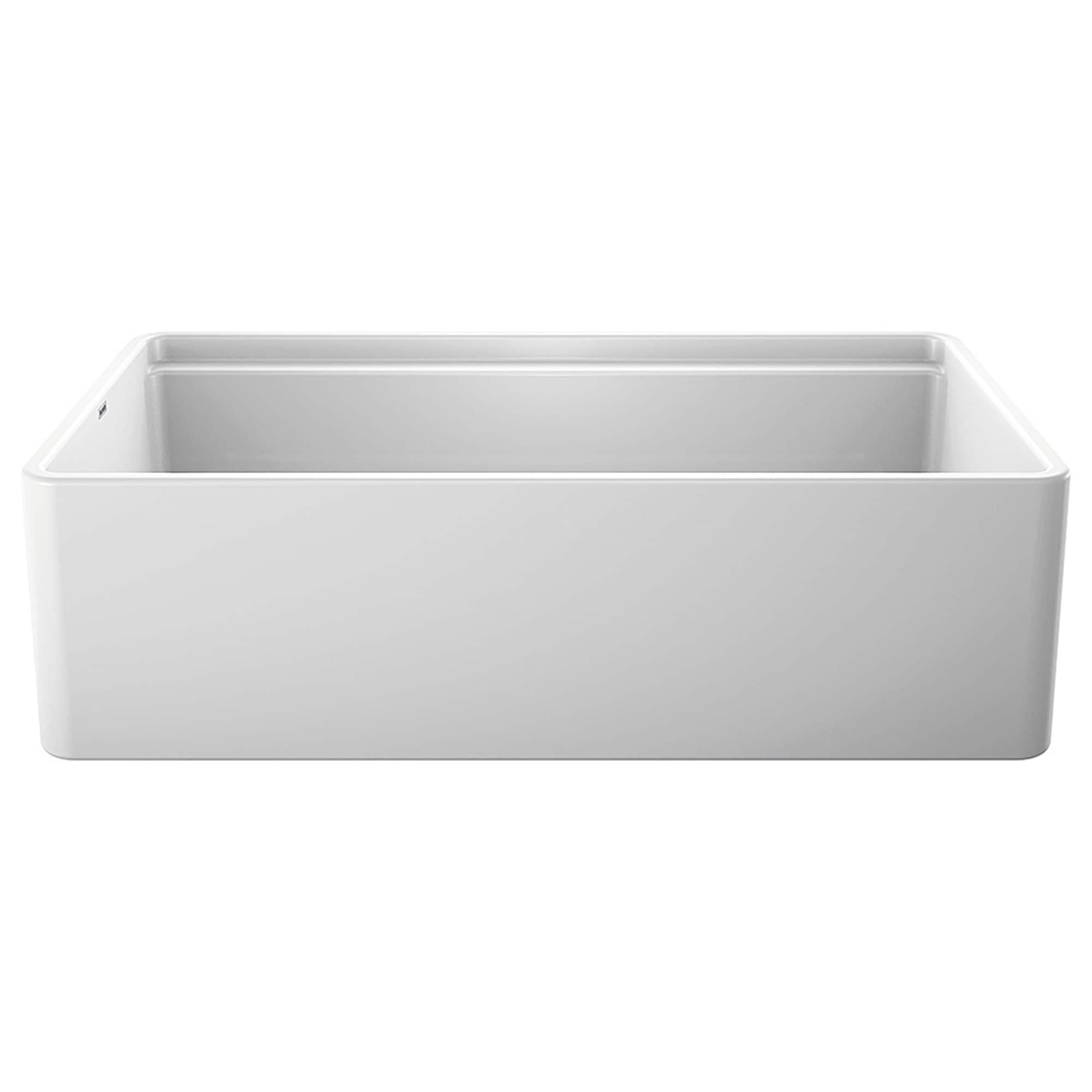 Profina 36" L x 19" W Fireclay Farmhouse Sink with Cutting Board