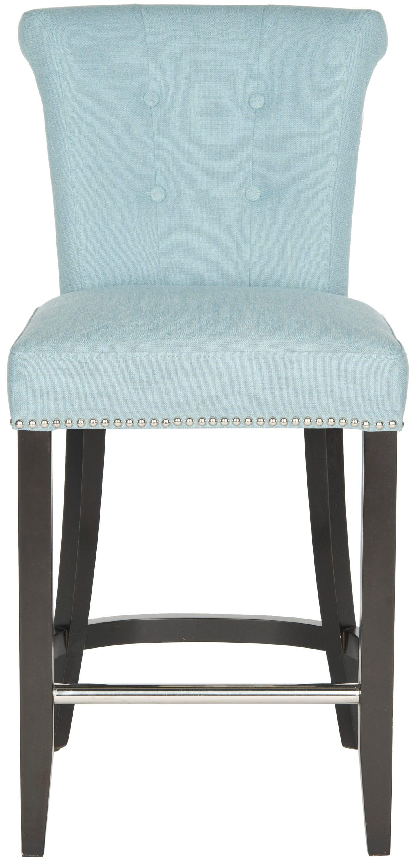 Addo Ring Counter Stool - HUD8241 - Sky Blue - Safavieh