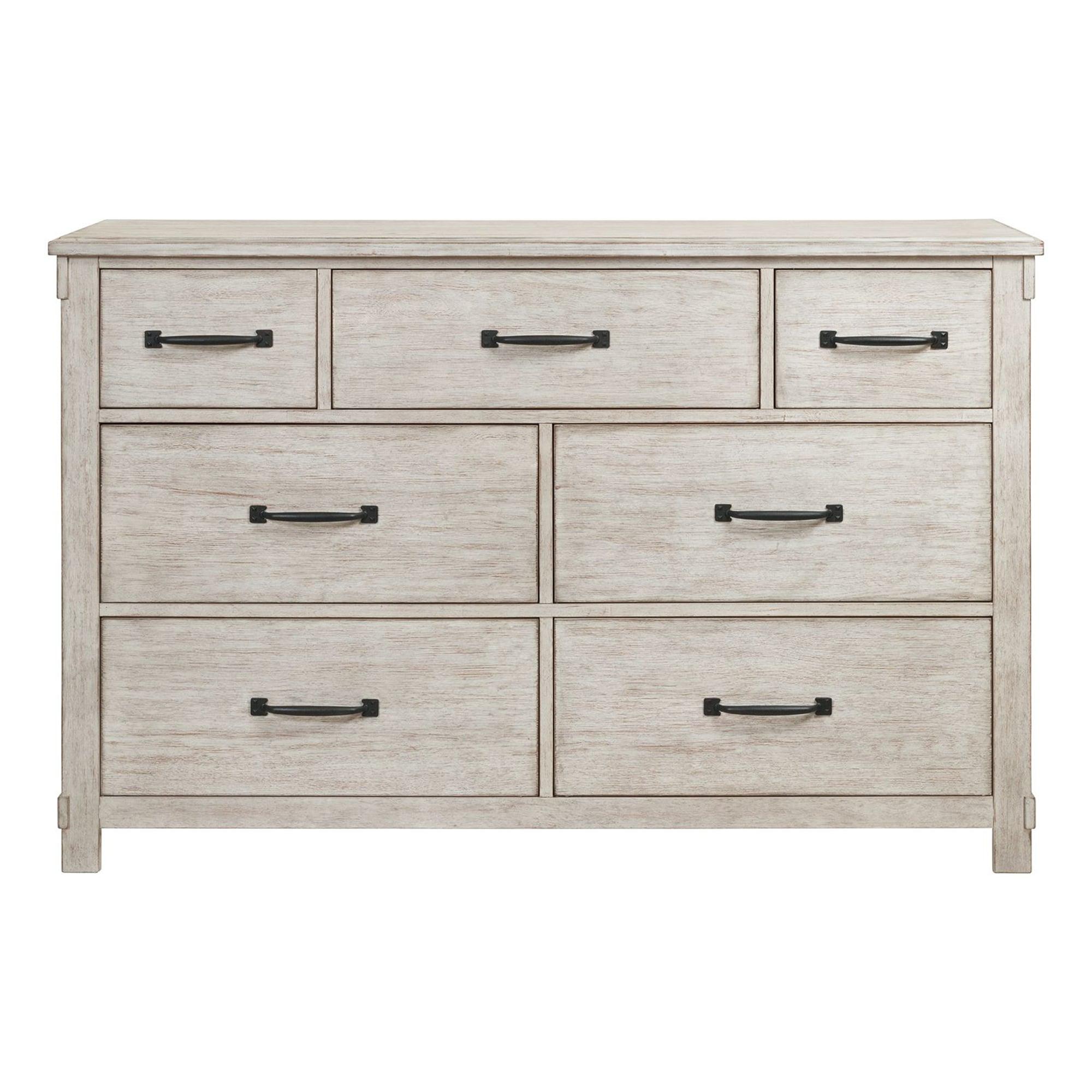Jack 7 Drawer Dresser White - Picket House Furnishings: Transitional Farmhouse Style, Anti-Tip Hardware