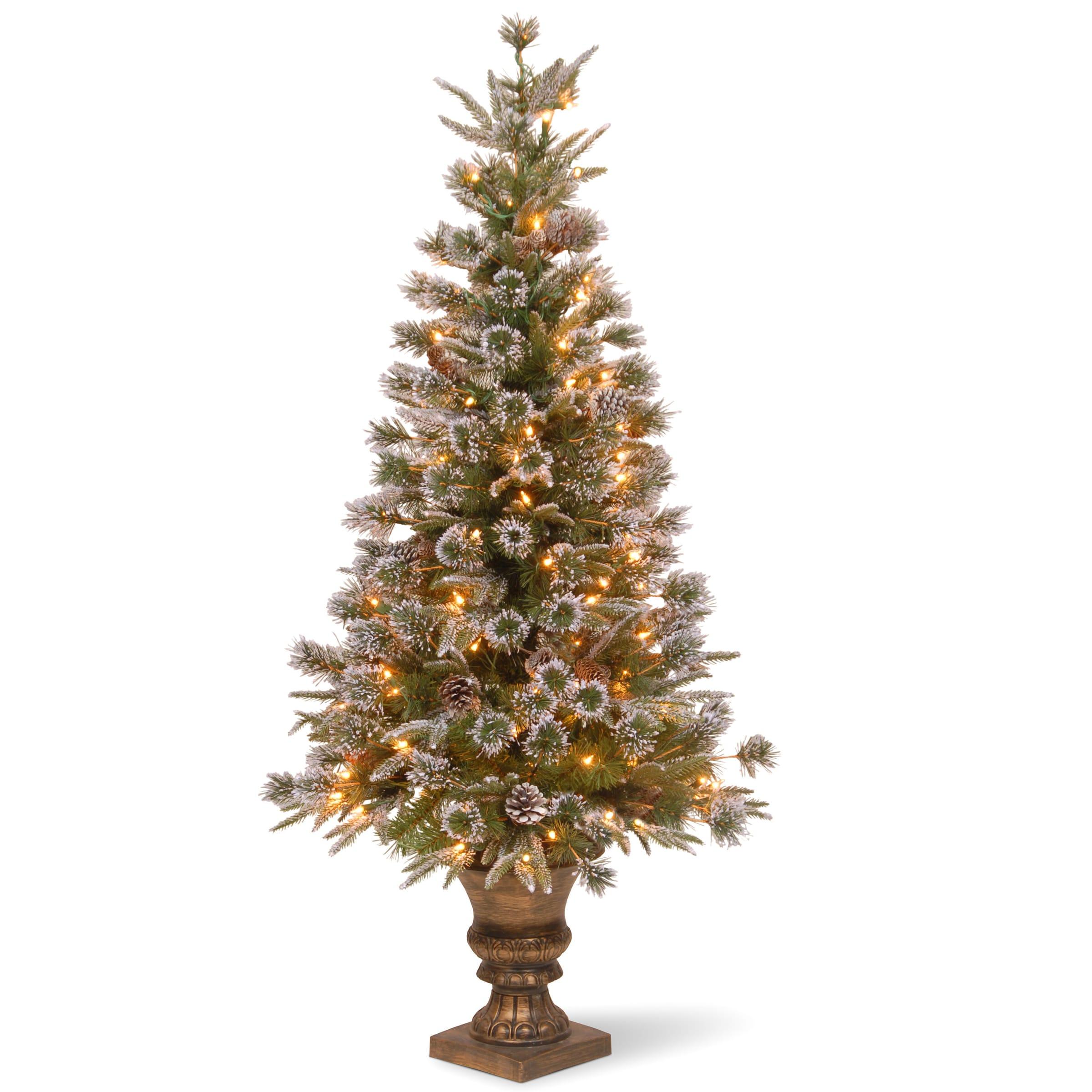 The Holiday Aisle® 4 ft. Liberty Pine Entrance Tree with Clear Lights