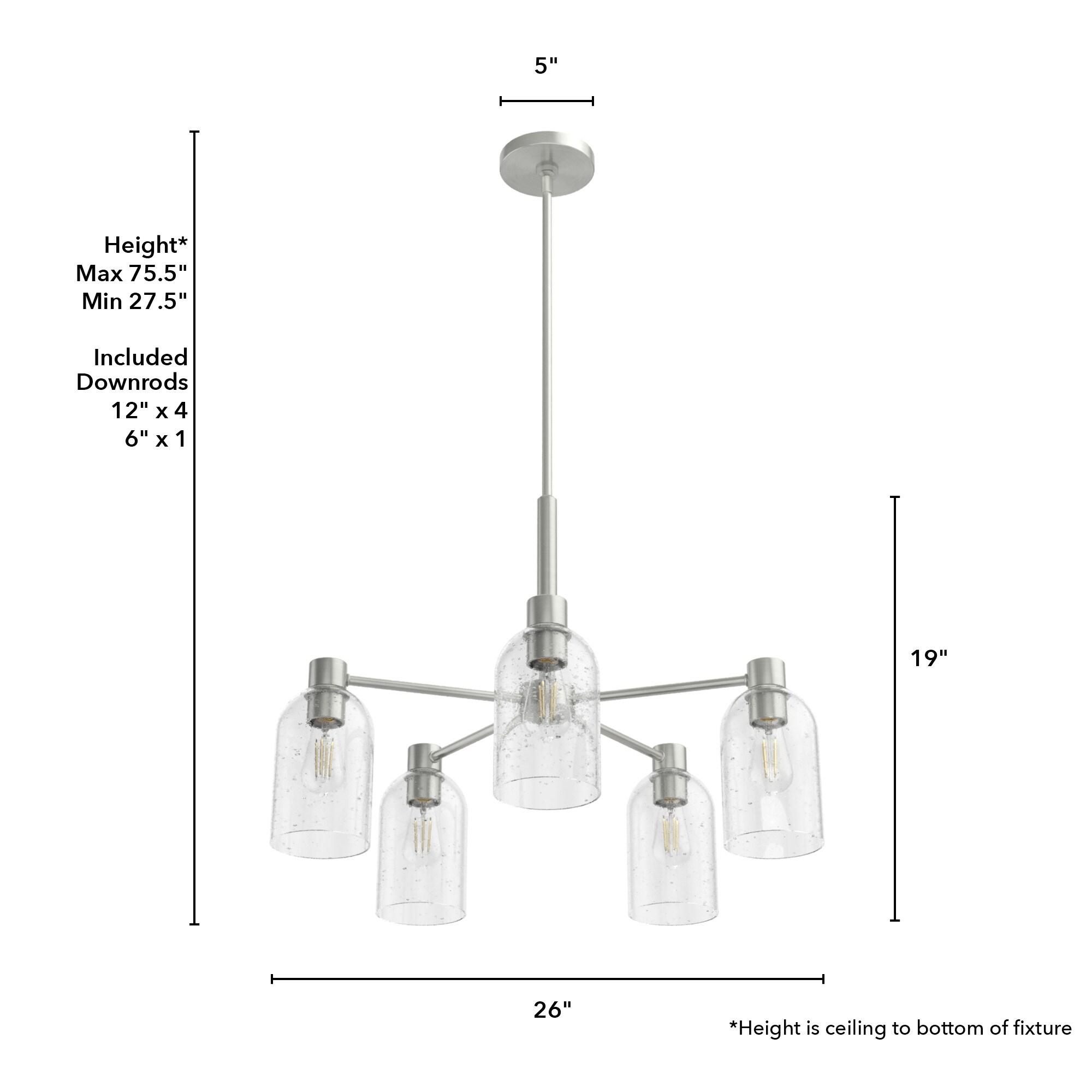 Hunter Fan Lochemeade 5 - Light Unique / Statemen Cylinder Chandelier