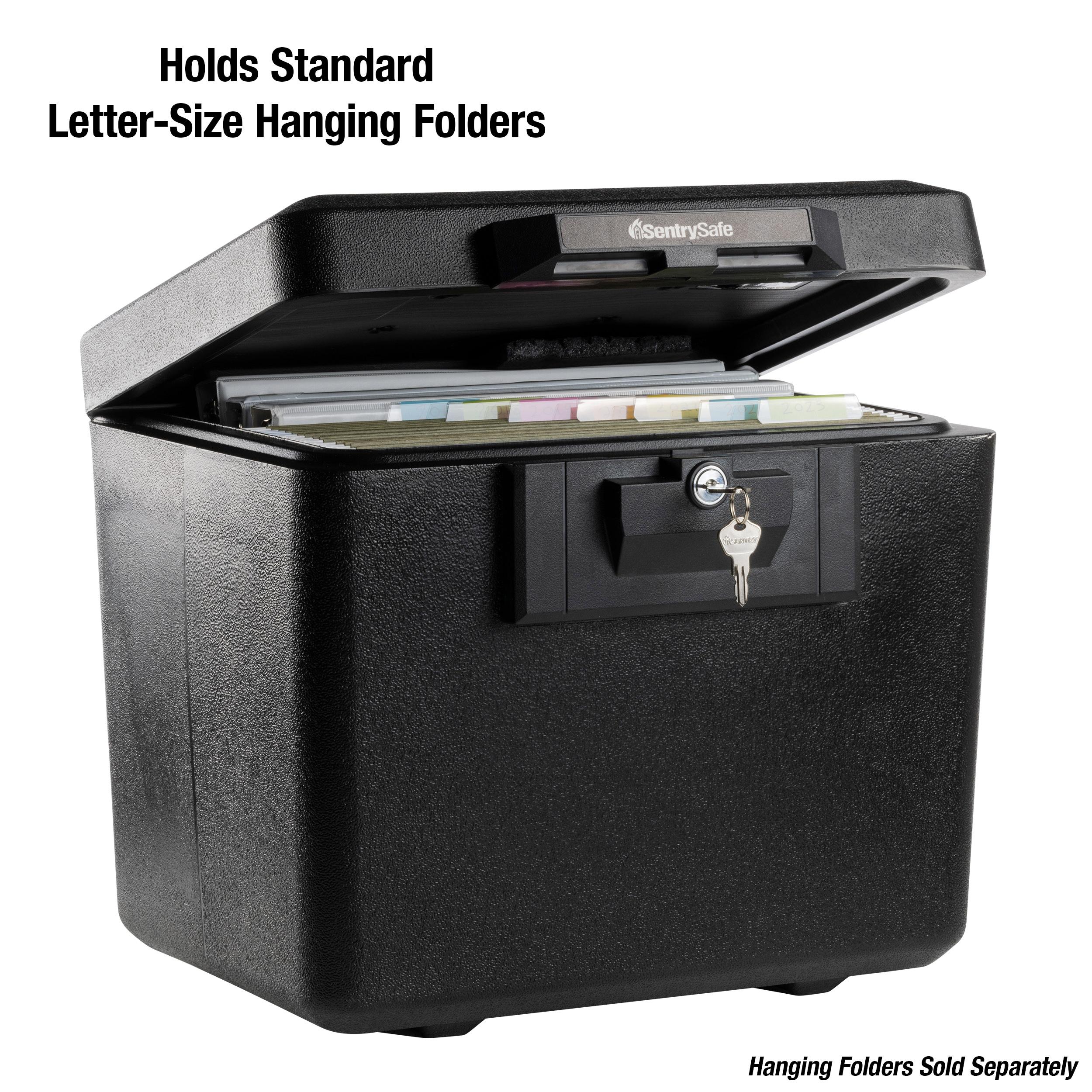 BEACHWATER POOL & SPA, LLC Fireproof Document Box With Key Lock, Safe Secures Files And Documents For Home Or Office