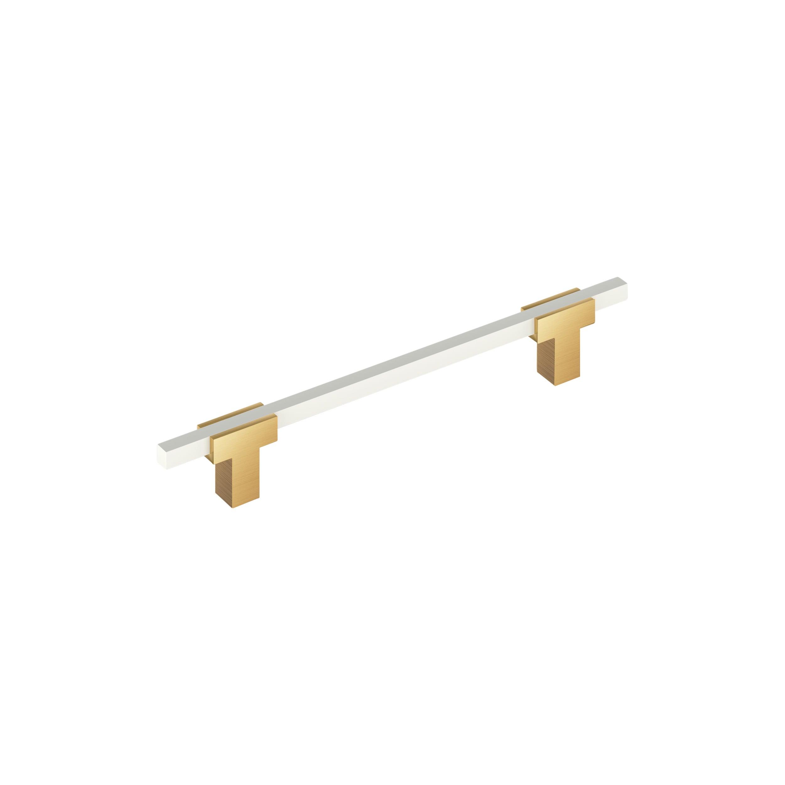 Amerock Urbanite 6-5/16 inch (160mm) Center-to-Center Champagne Bronze/White Cabinet Pull