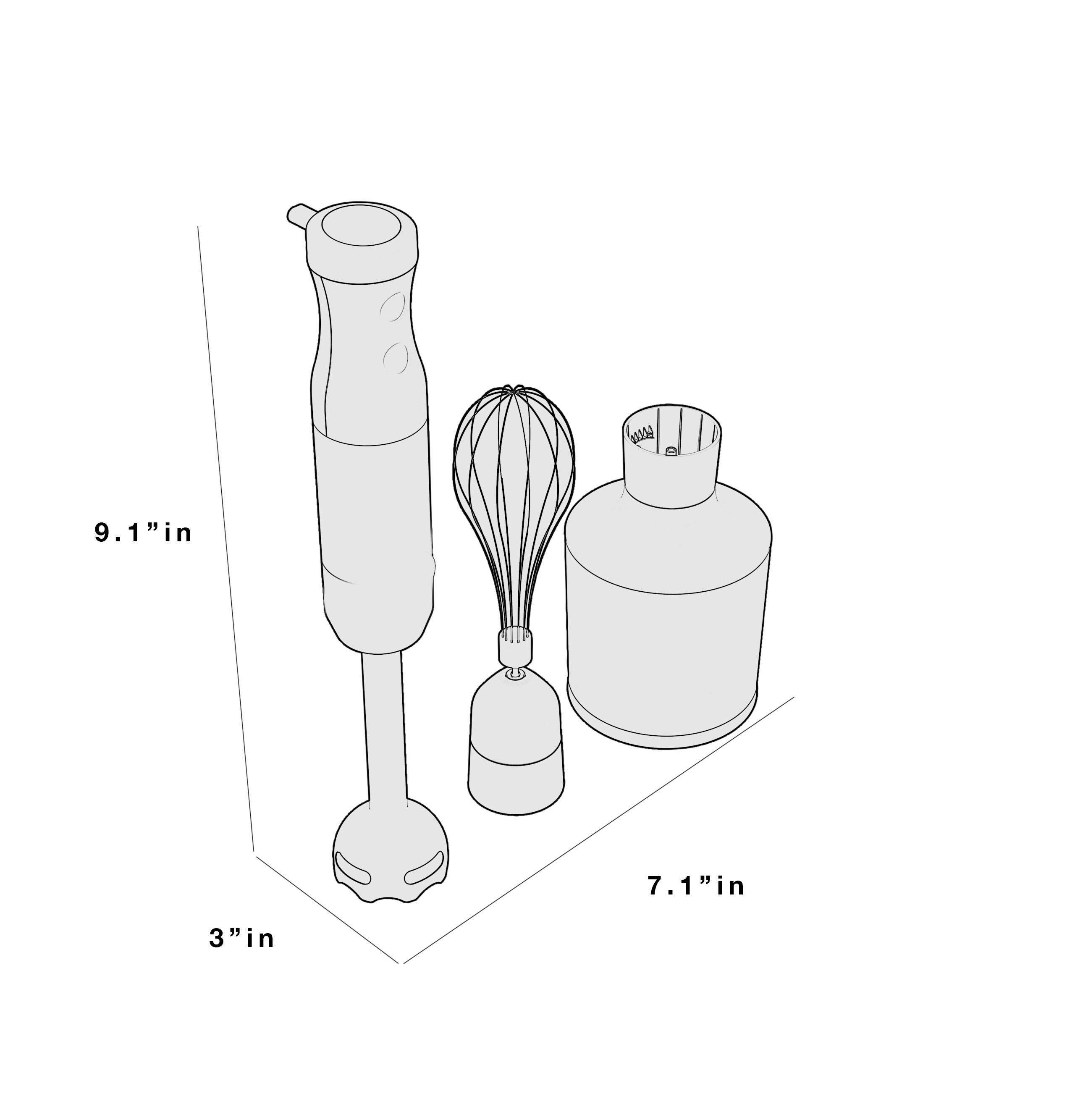 GE Immersion Blender with Accessories