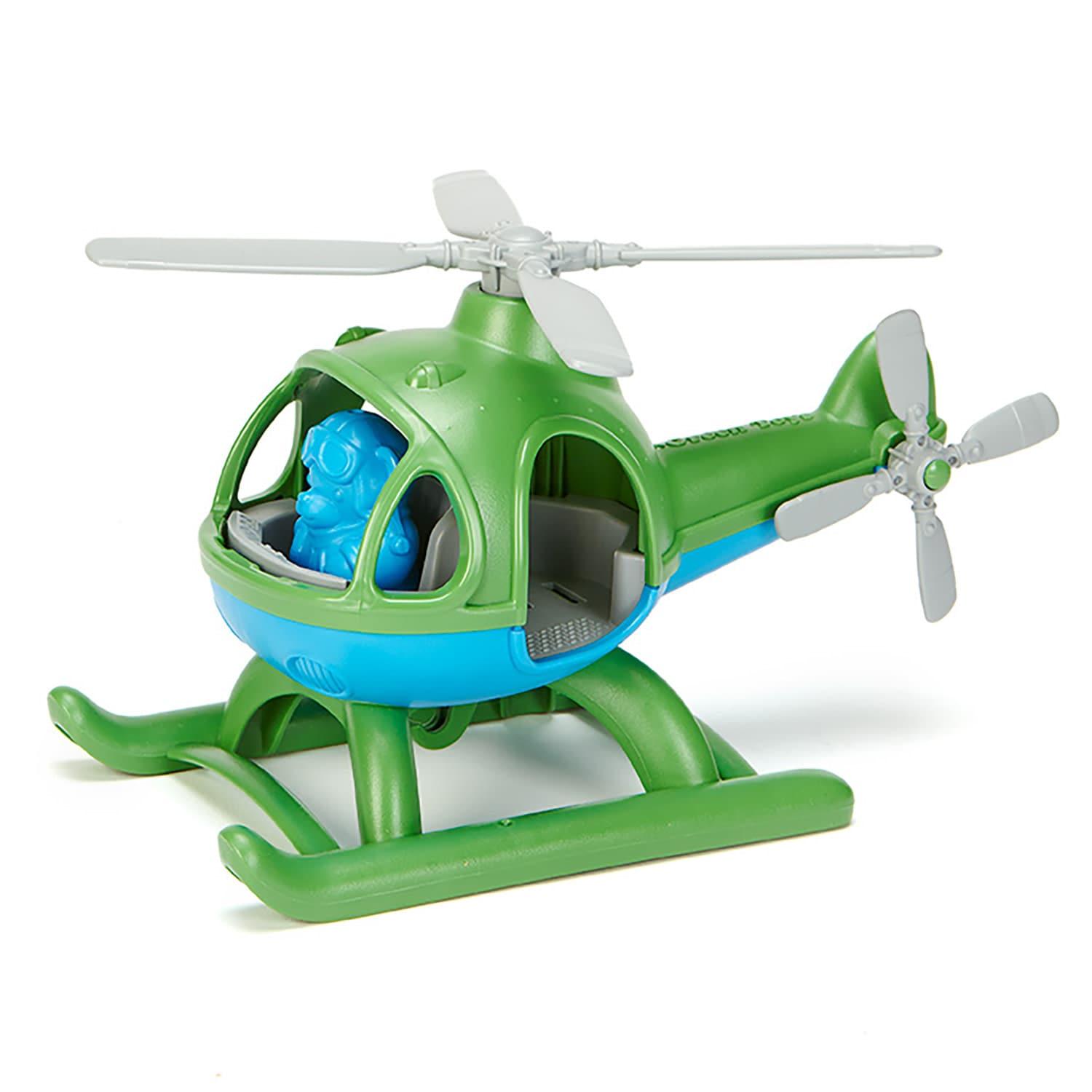 Green Toys Helicopter, Green/Blue