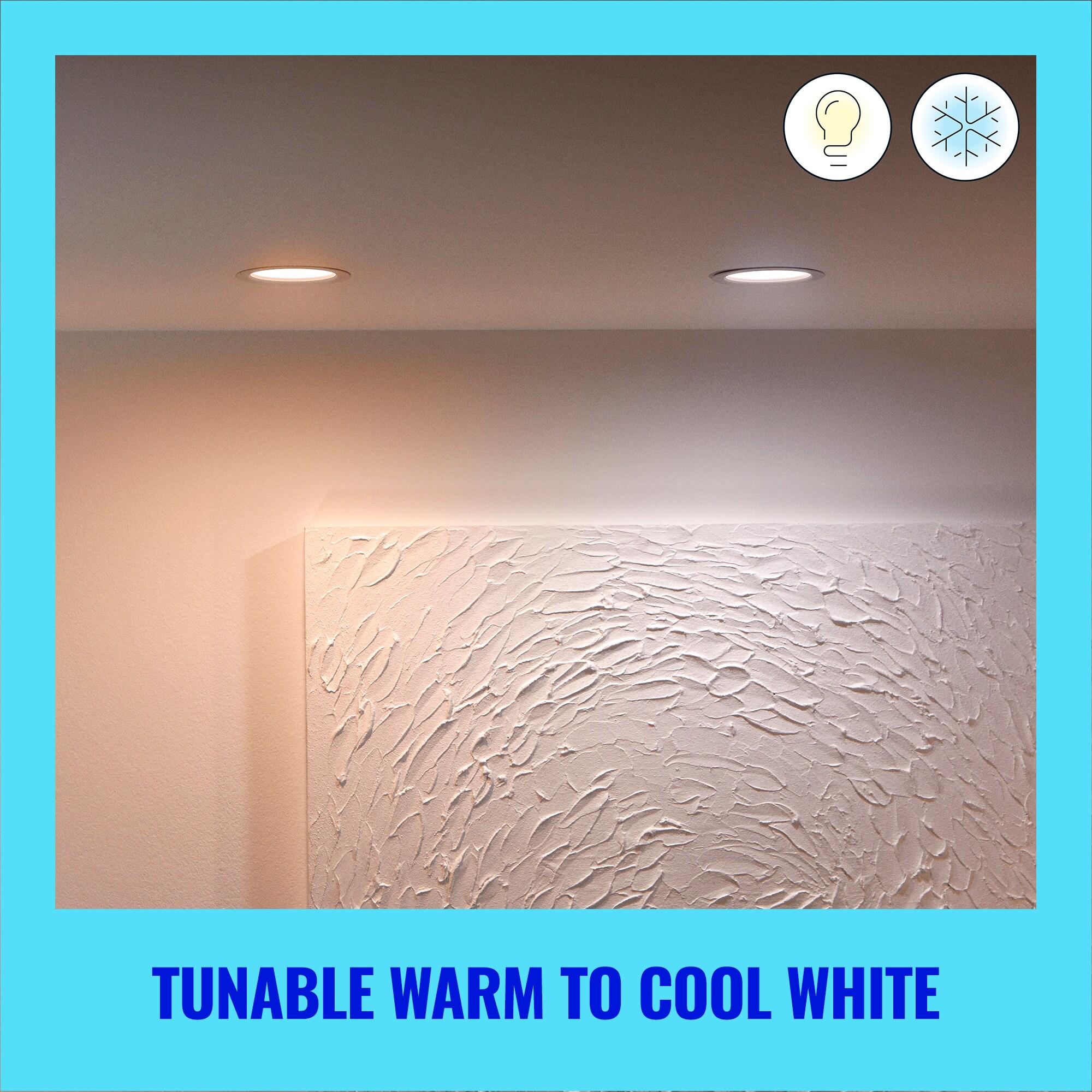 WiZ - 6" Recessed Tunable Wi-Fi Smart LED Downlight - White