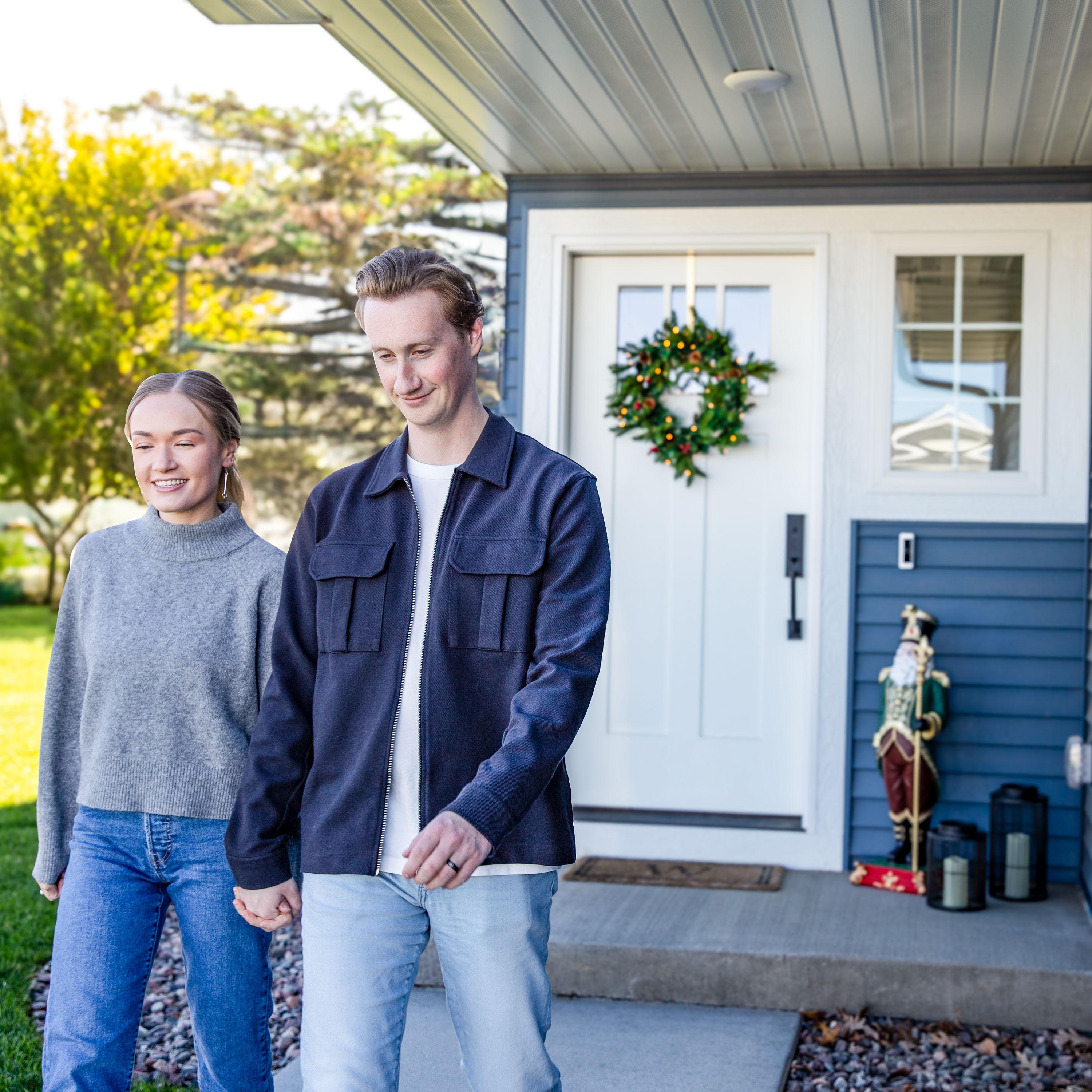 Sunnydaze 24" Diameter Indoor or Outdoor PVC Christmas Wreath with Pinecones and Berries - Traditional