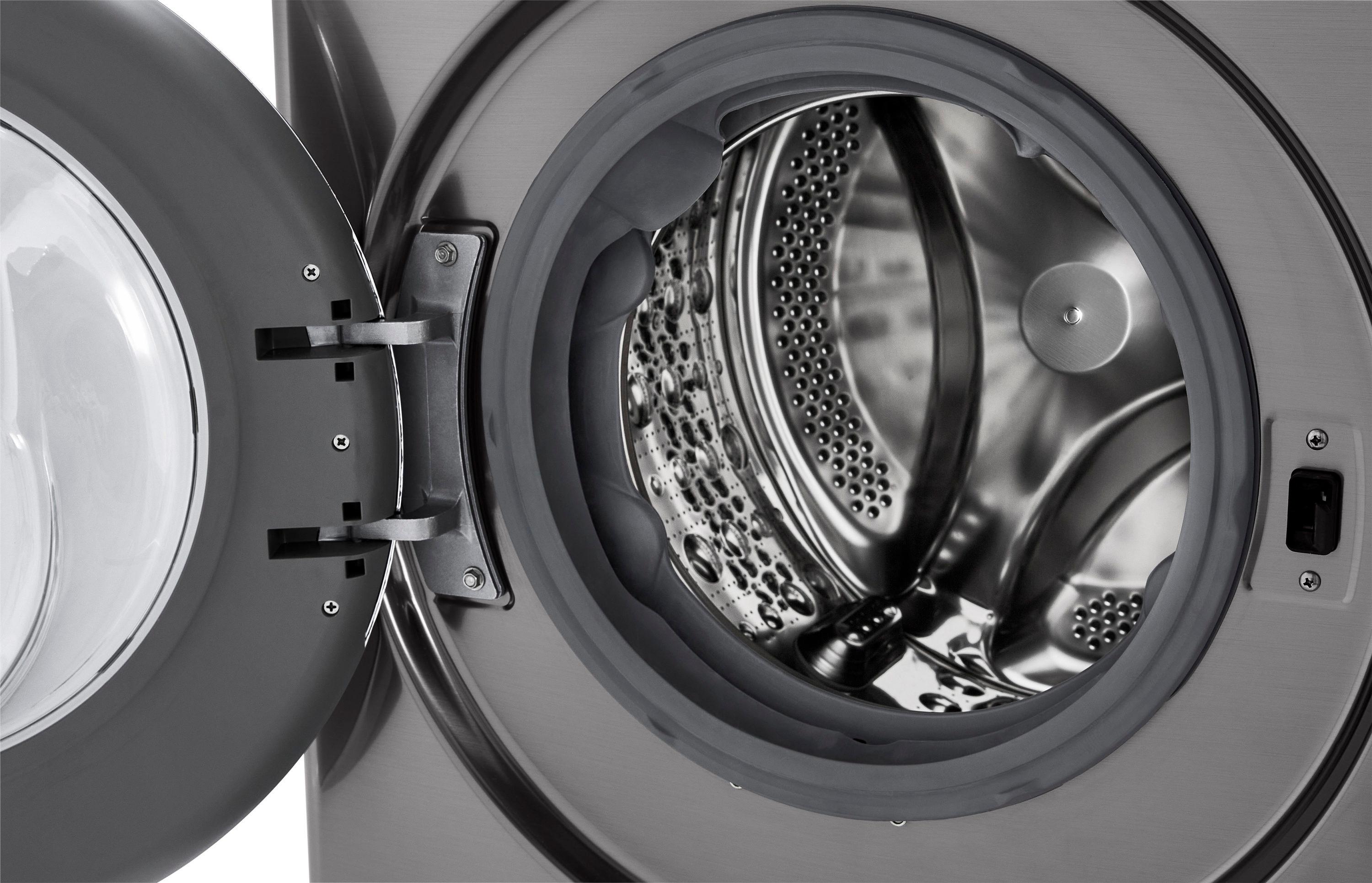 LG LG Smart Wi-Fi Enabled Compact Front Load All-In-One Washer/Dryer Combo with Built-In Intelligence, 2.4 cu. ft. WM3555HVA