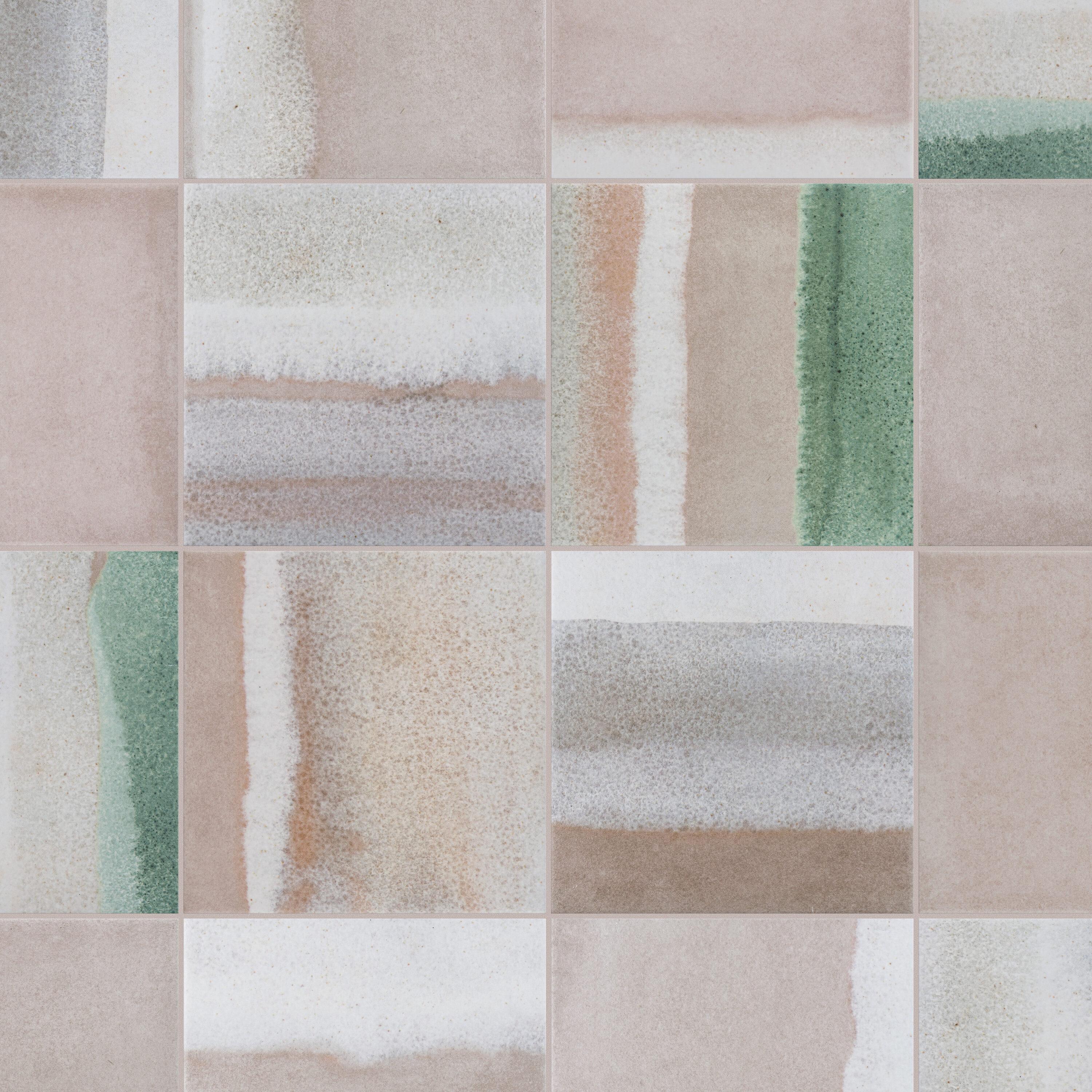 Matter Canvas 6" x 6" Porcelain Stone Look Floor and Wall Tile