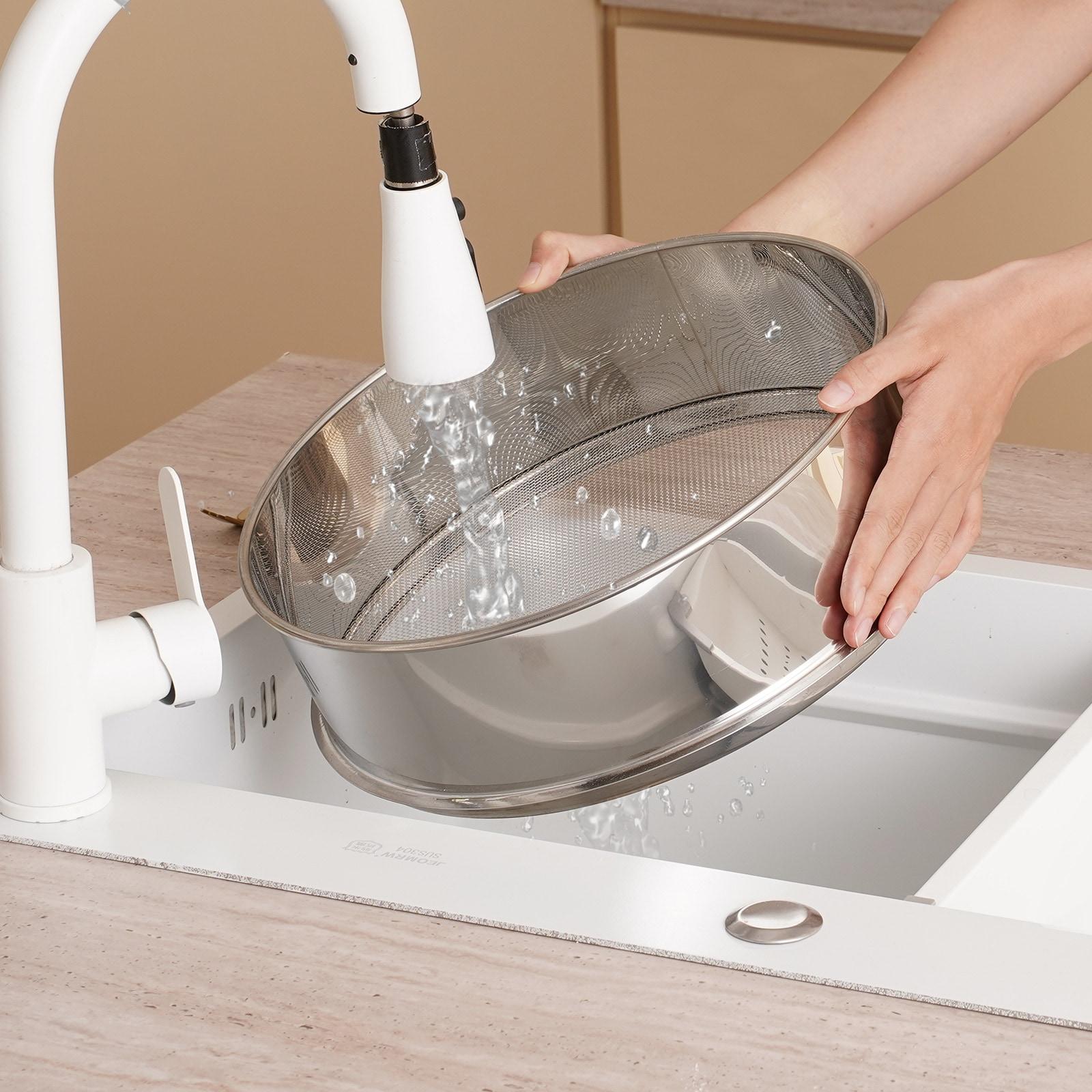 VEVOR Automatic Electric Vibrating Sieve, Stainless Steel Sifter Shaker Machine with 40+60 Mesh, 45W Automatic Powder Sifter Machine Countertop