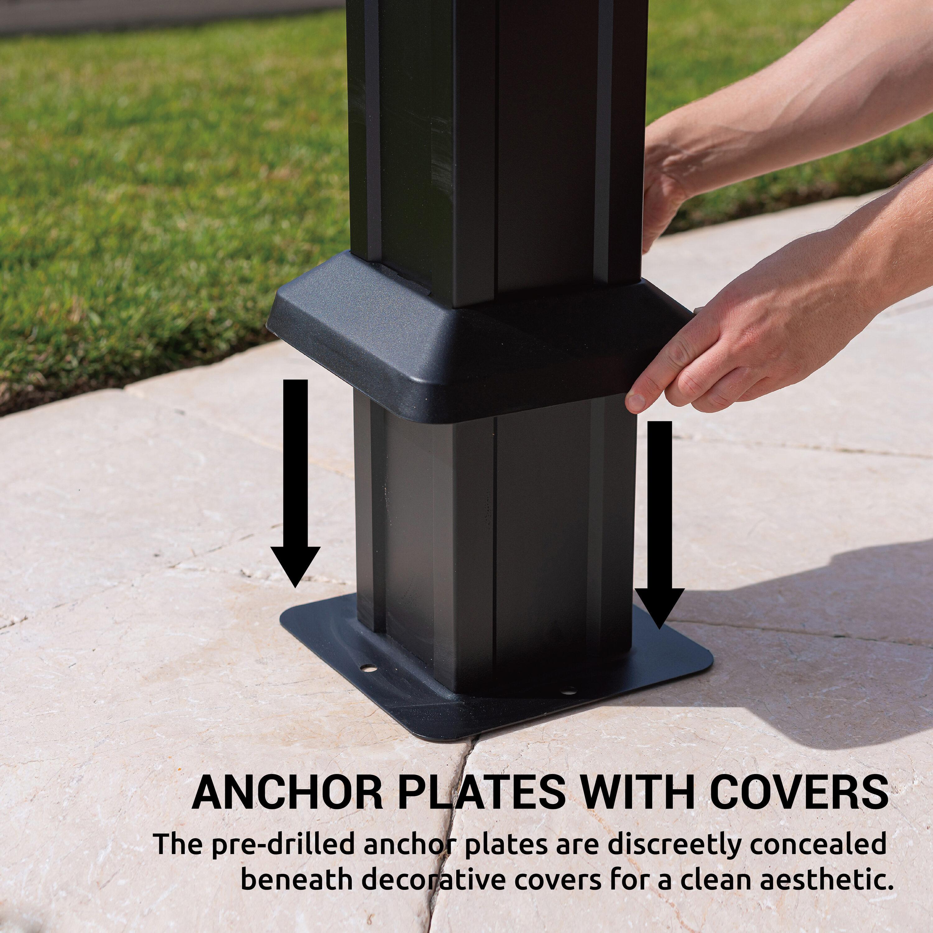 Paragon-Outdoor Santa Monica Aluminum Patio Gazebo