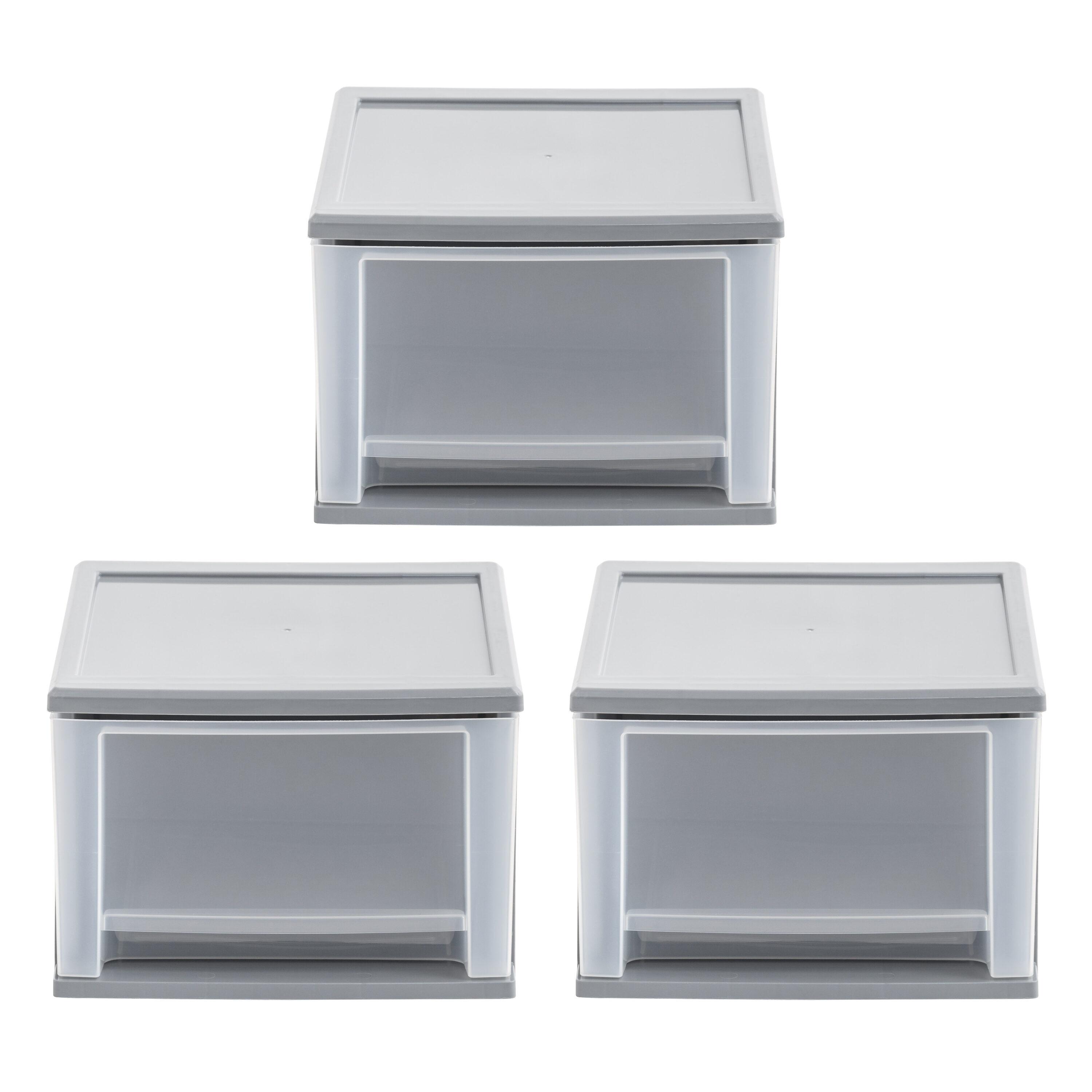 IRIS 17.5qt 3pk Stacking Drawer