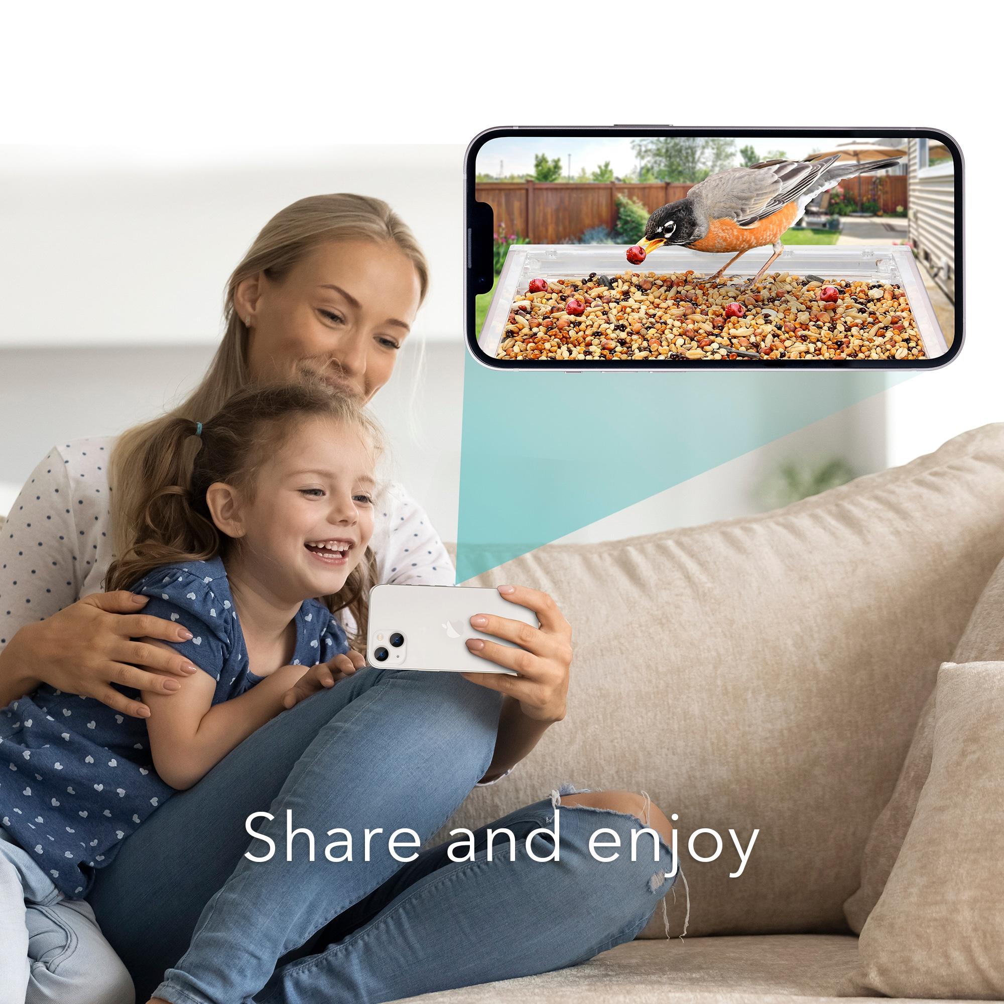 Wasserstein Bird Feeder Camera Case Compatible with Blink, Wyze, and Ring Cam - Bird Feeder for Bird Watching with Your Security Cam - (Camera NOT Included)
