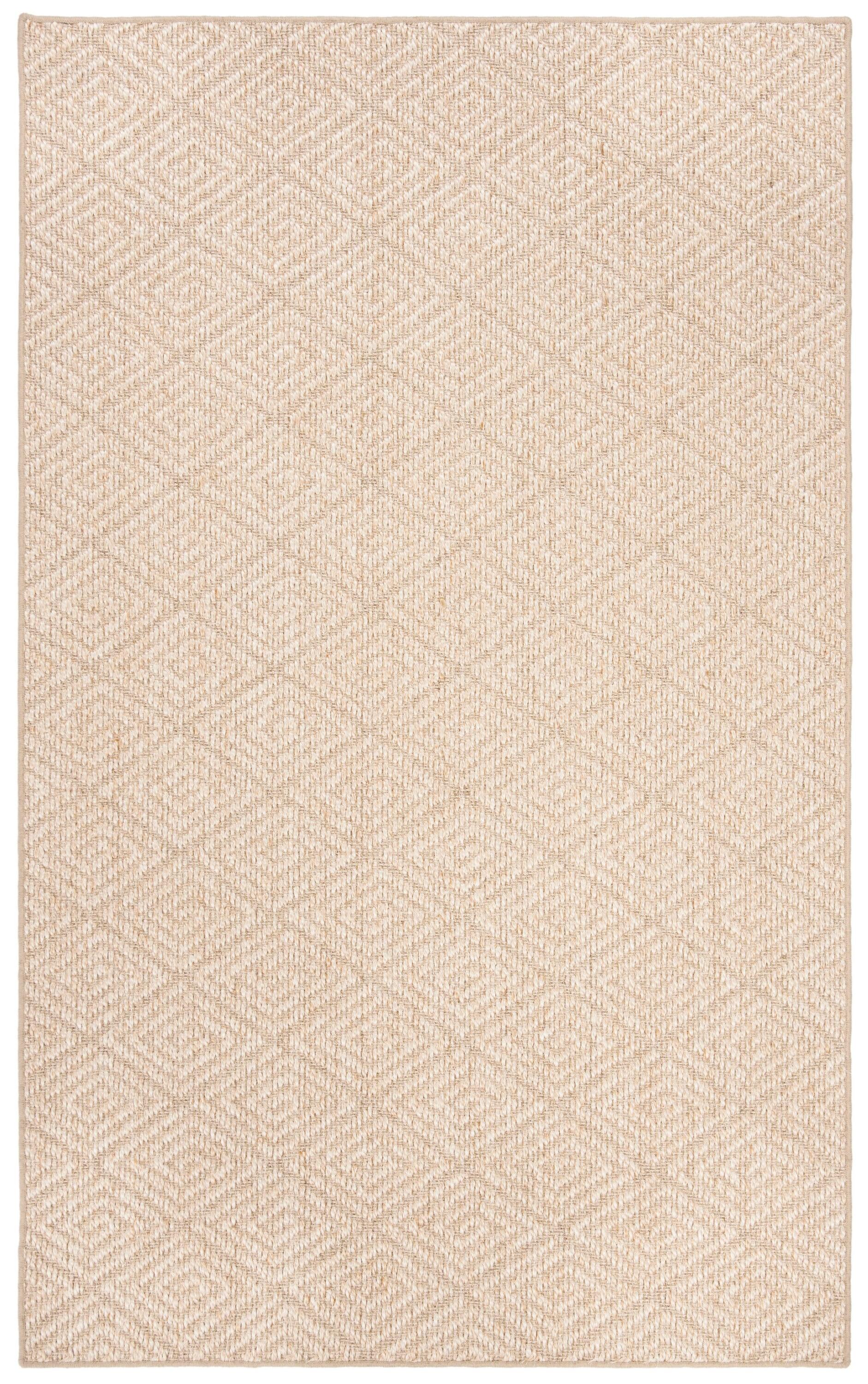 Palm Beach PAB360 Power Loomed, Jacquard Weave Indoor Area Rug - 5'x8' - Beige/Beige - Safavieh