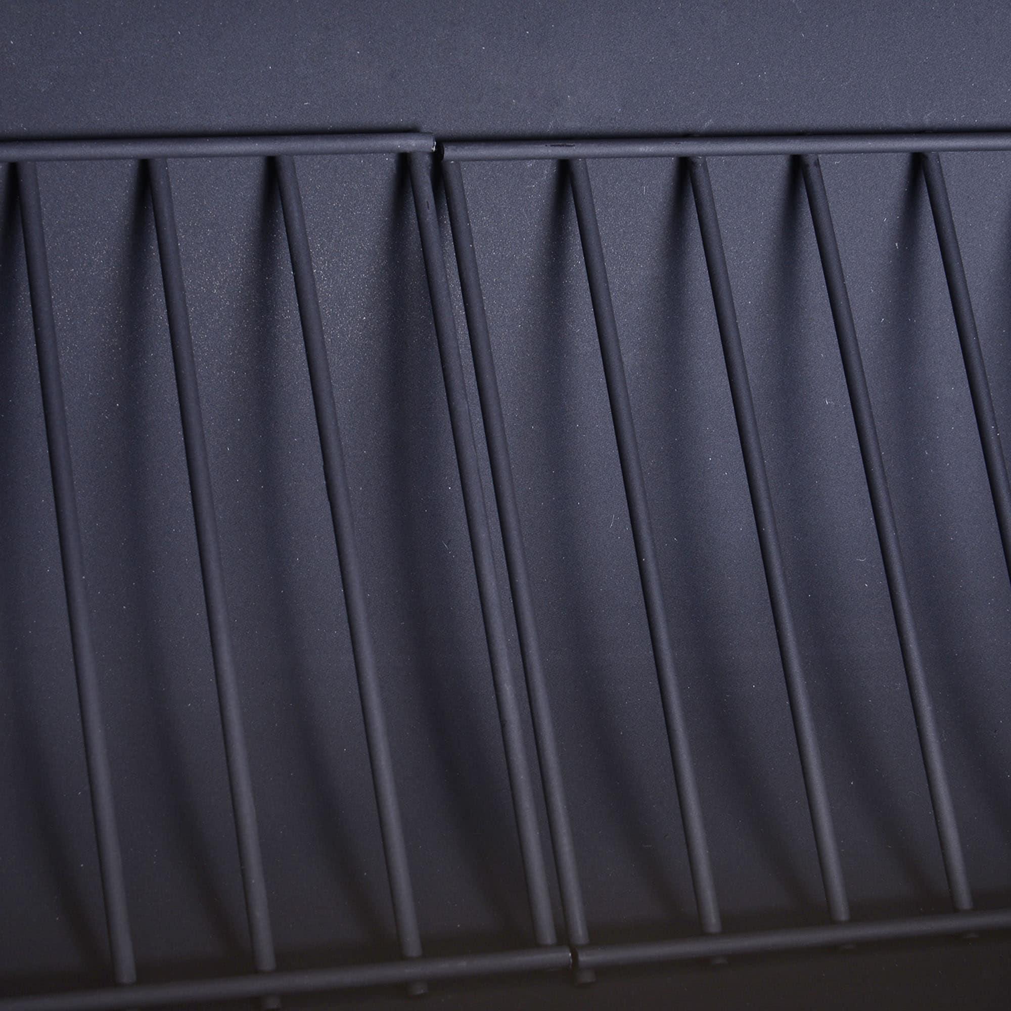 Outsunny 48" Steel Portable Backyard Charcoal BBQ Grill and Offset Smoker Combo with Wheels