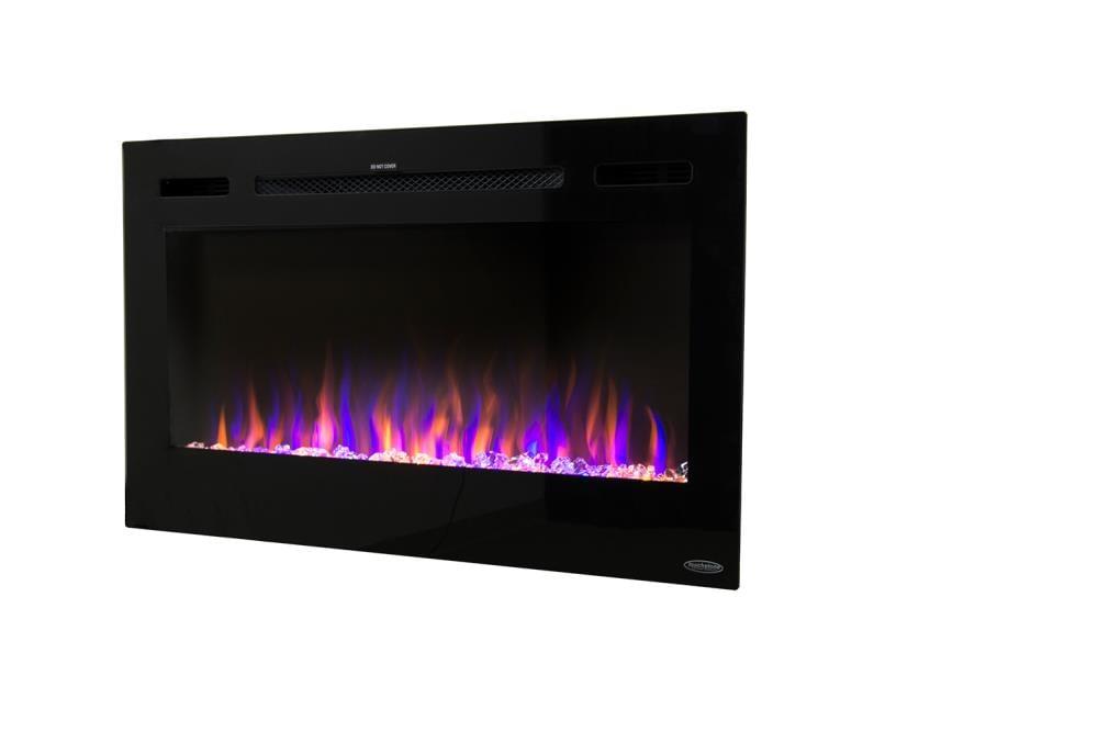 The Sideline Electric Fireplace for Recessed or Wall Mount Installation