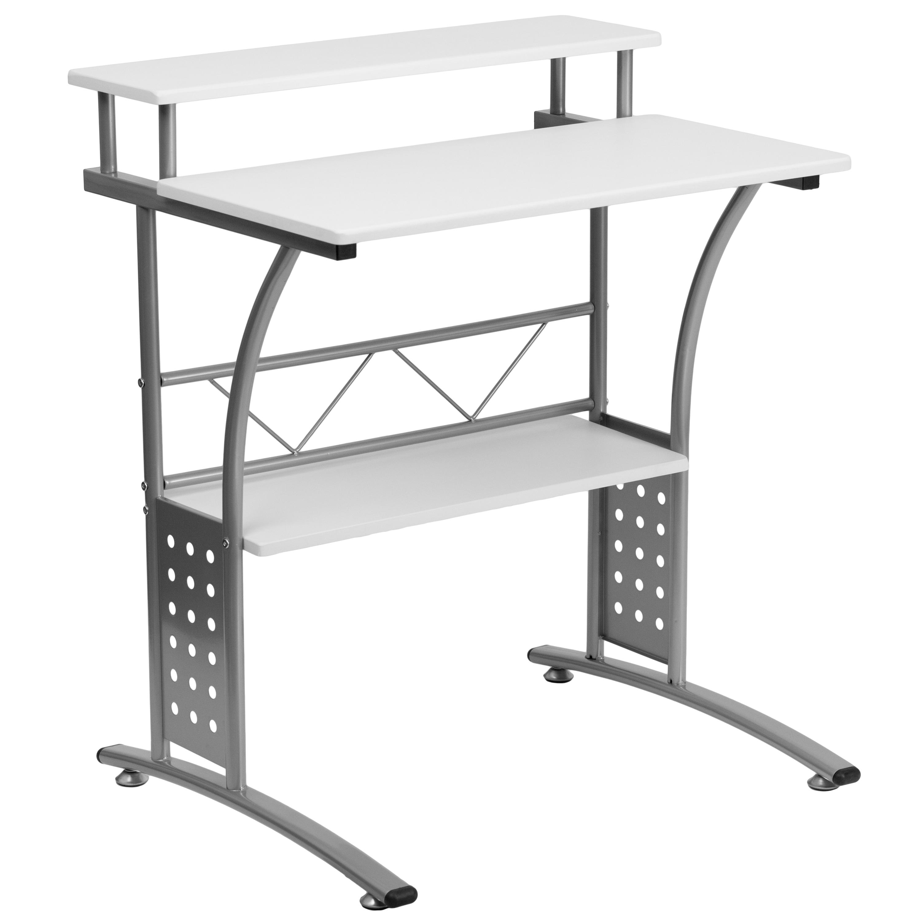 Flash Furniture Clifton White Computer Desk