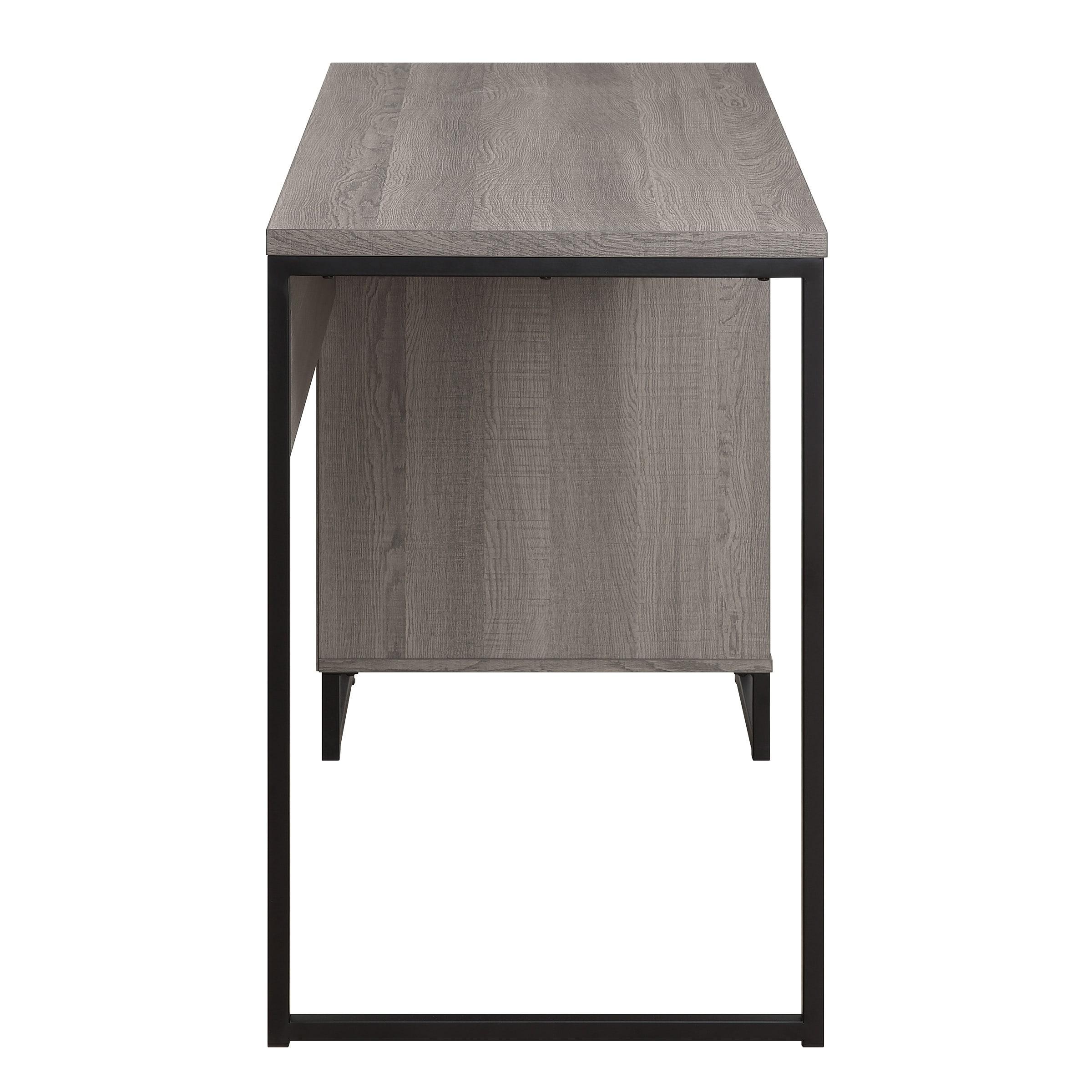 OS Home and Office Furniture 45" Transitional Wood Writing Desk in Farm Oak