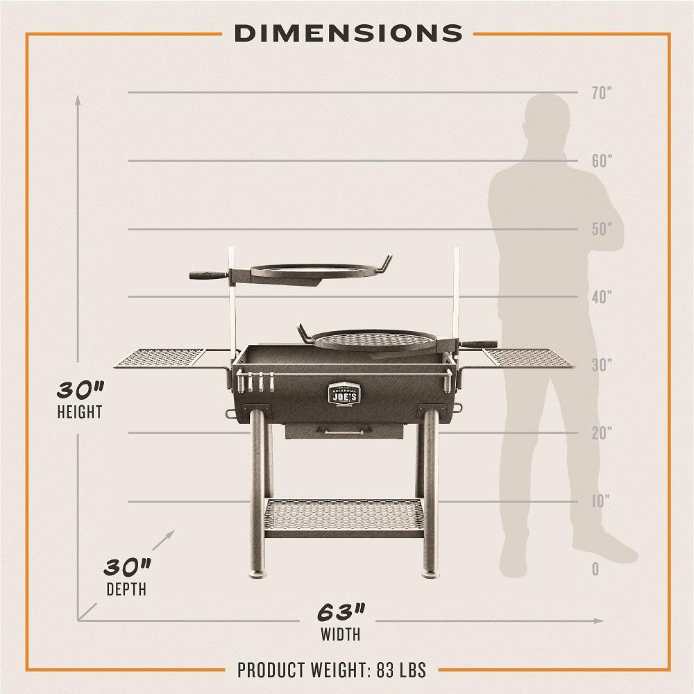 Oklahoma Joe's Charcoal/Wood Grill Black