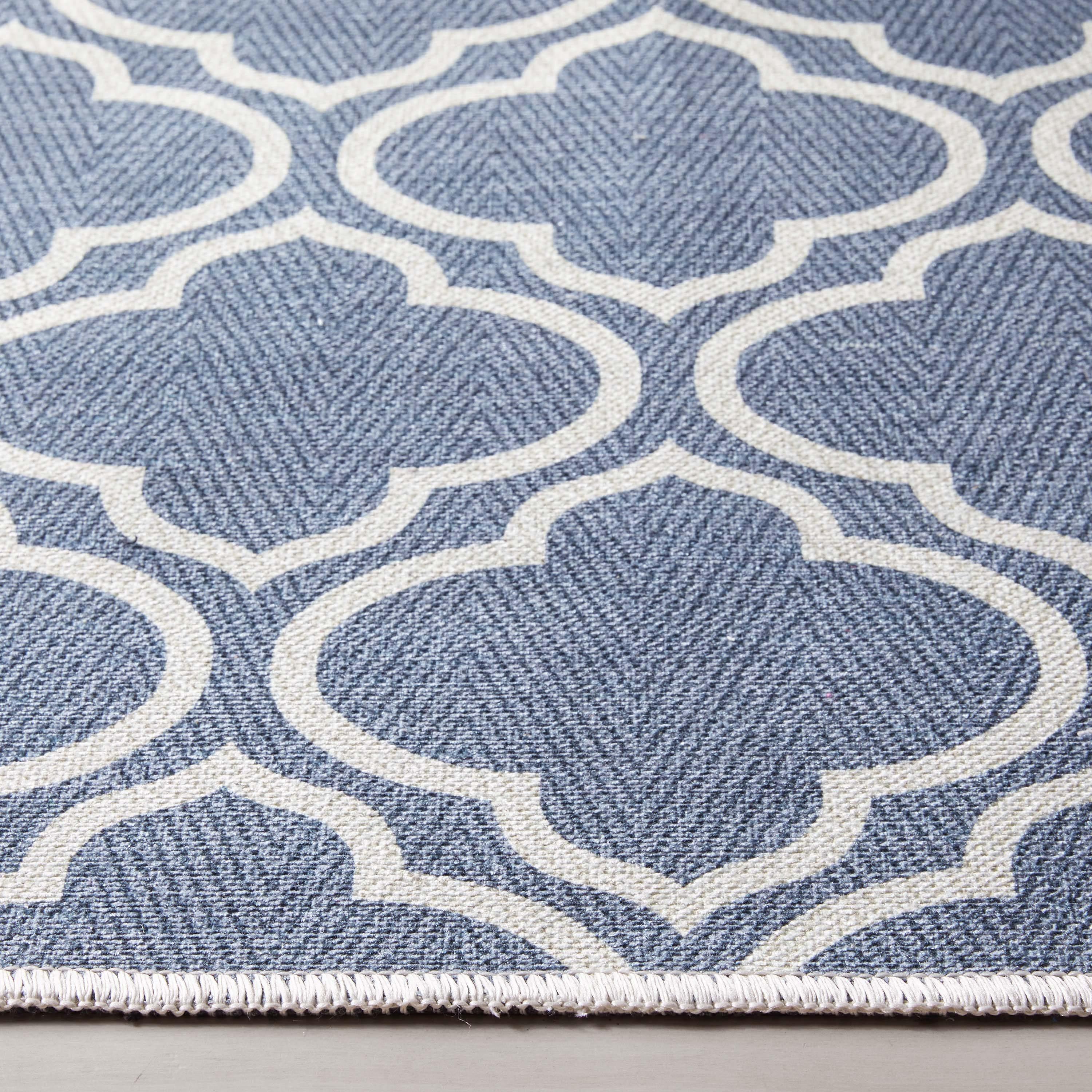 Well Woven Apollo Lattice Modern Moroccan Charcoal Grey 7'7" x 9'10" Machine Washable Area Rug