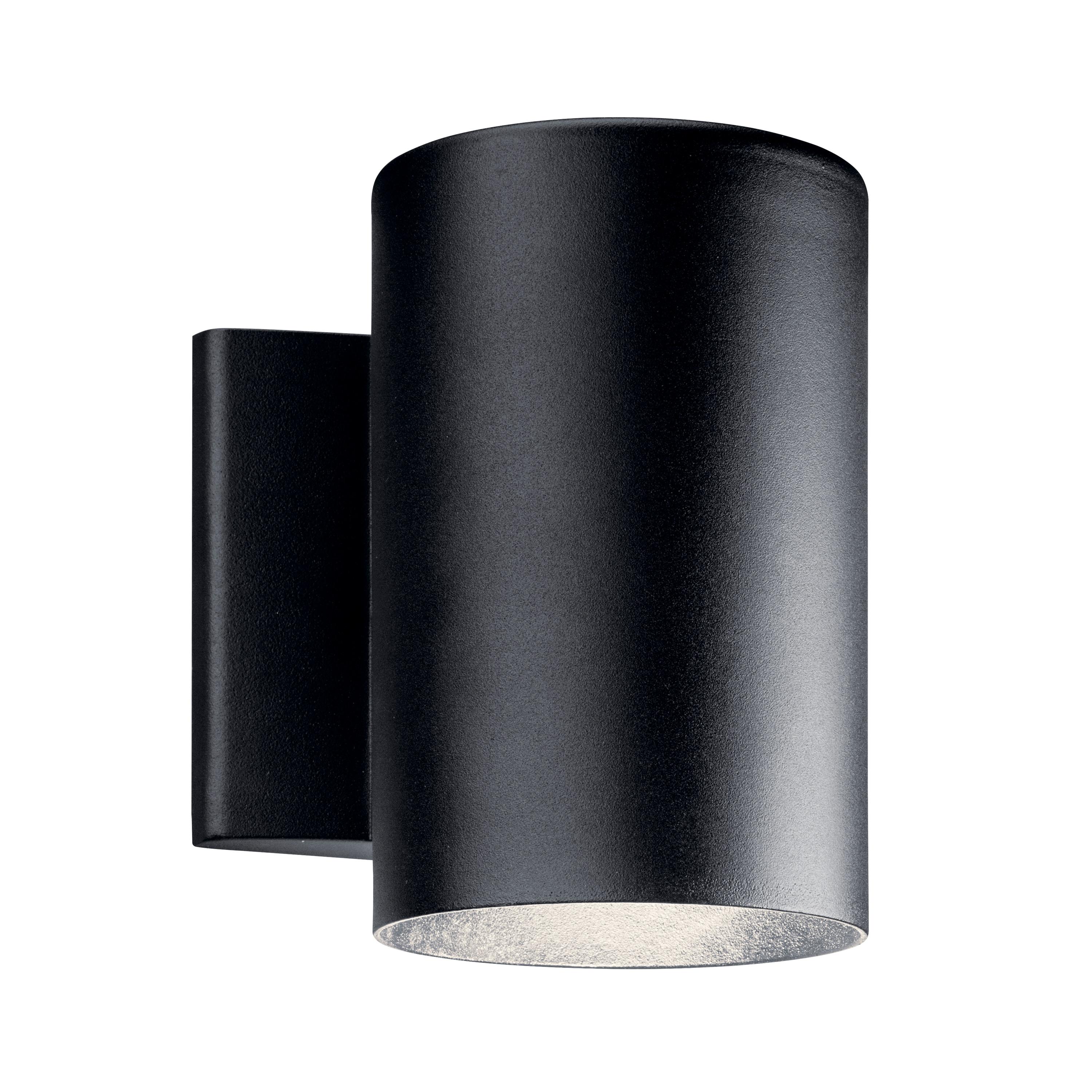 Kichler Gaviota 7" High Textured Black LED Outdoor Wall Light