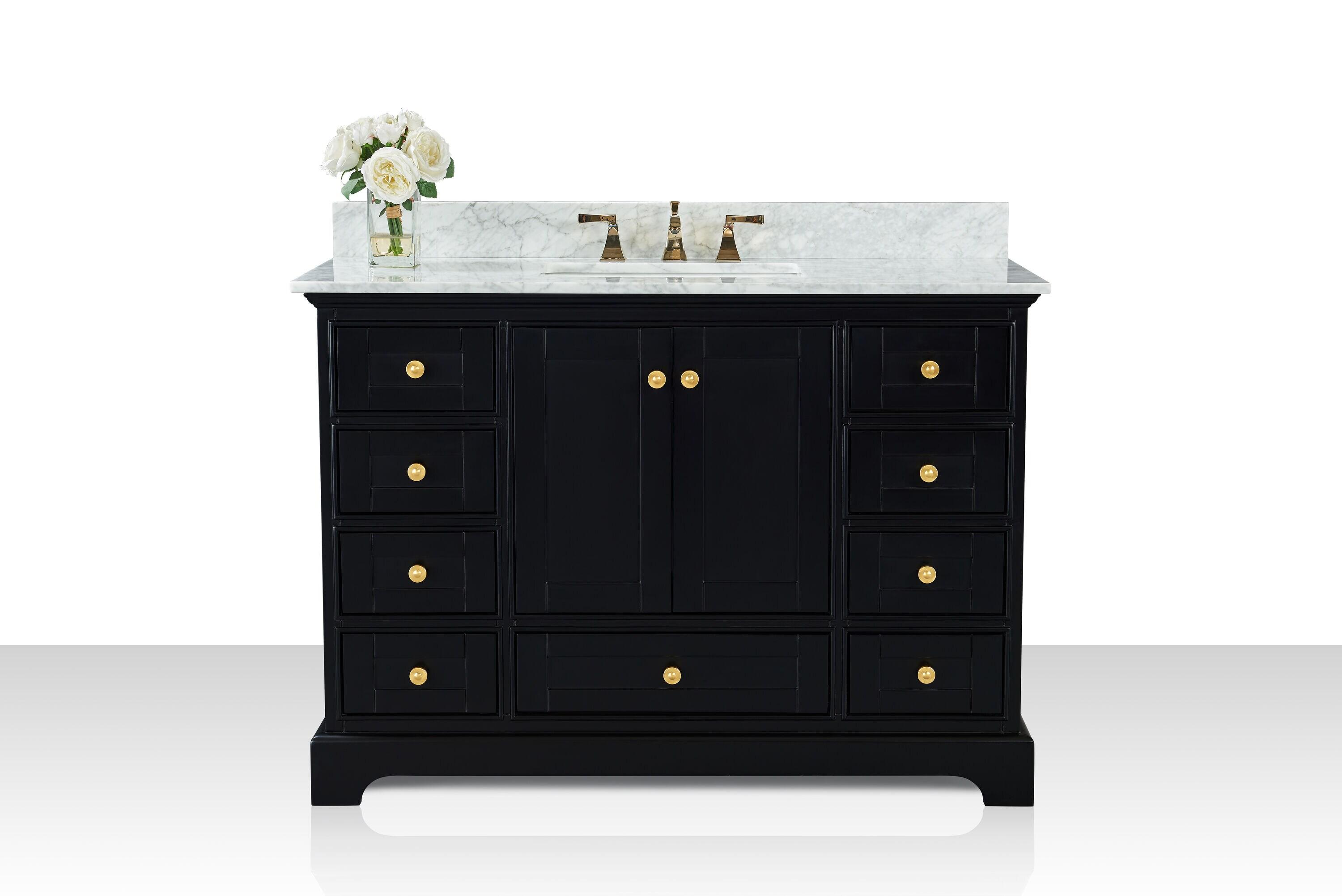 Varna 48'' Single Bathroom Vanity with Marble Top