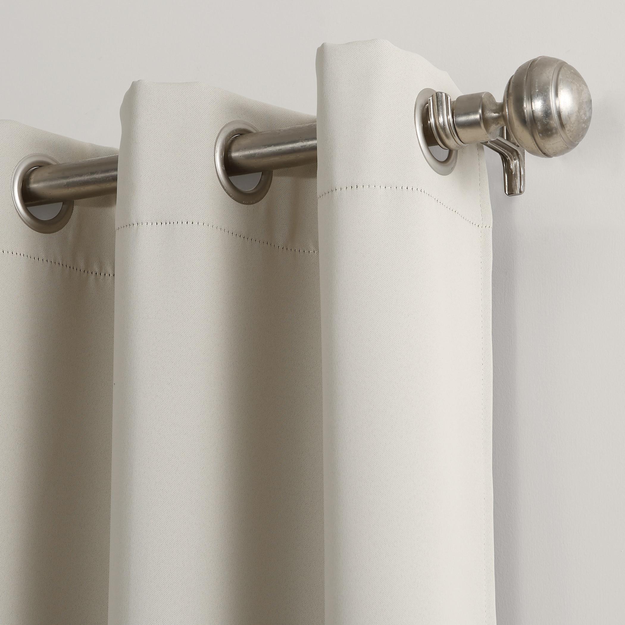 54"x84" Sun Zero Blackout Kenneth Energy Saving Grommet Curtain Panel Cream