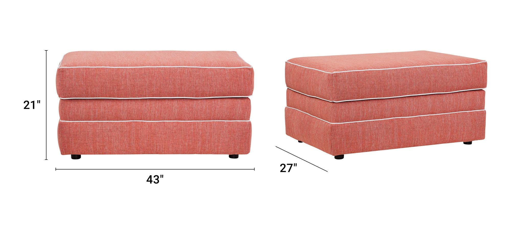 Furniture Classics Coral Springs Model 8-080-S260C Upholstered Ottoman