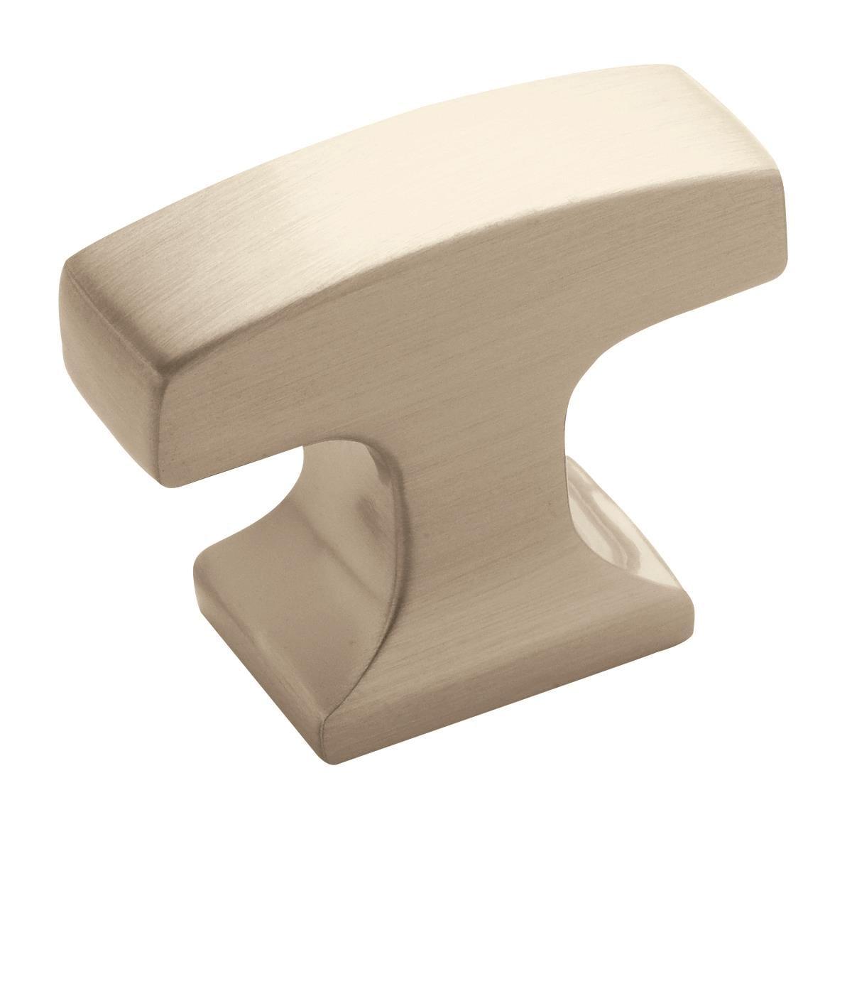 Amerock Westerly 1-5/16 inch (33mm) Length Satin Nickel Cabinet Knob