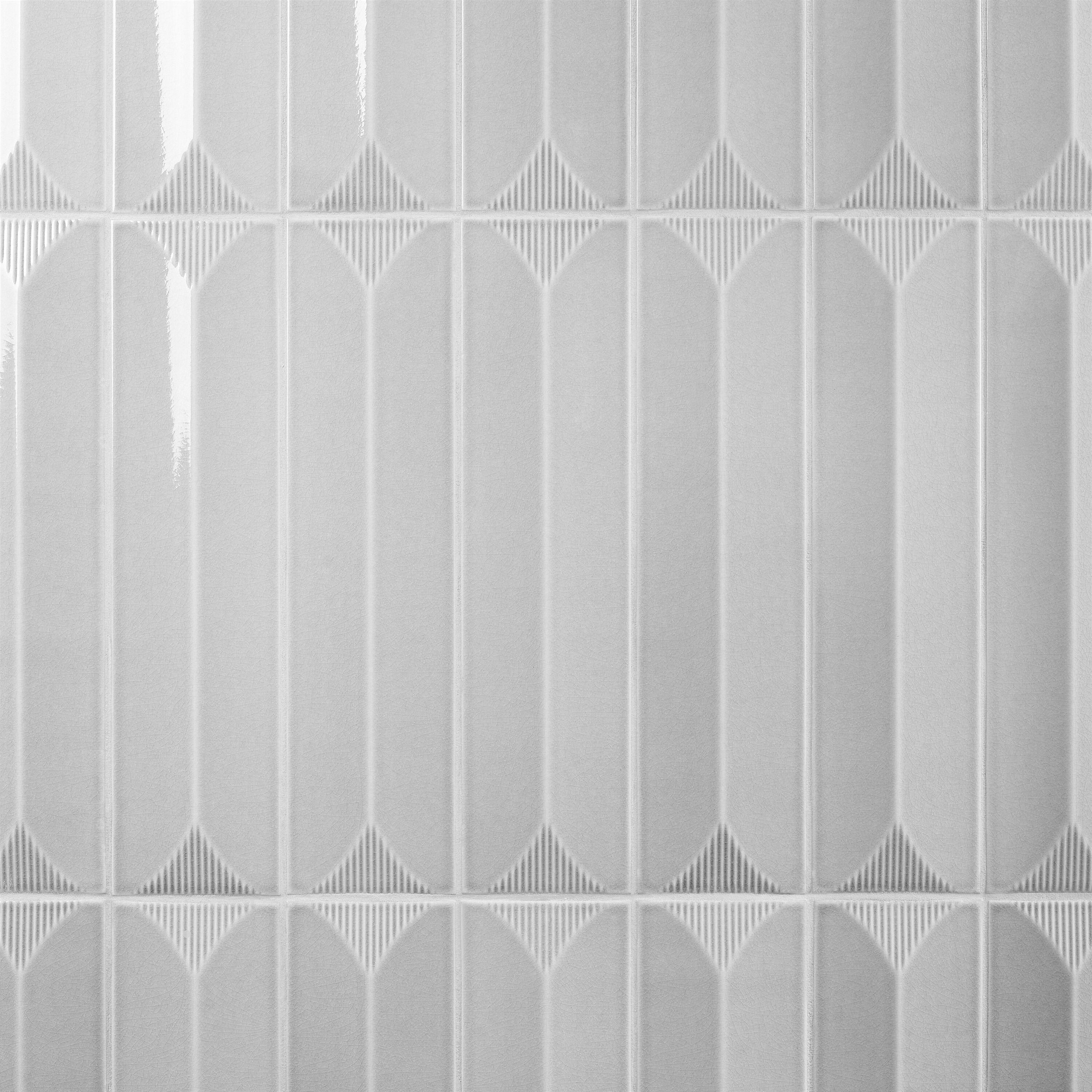 Radiant Inflex 4.43'' W x 17.62'' L Crackled Ceramic Subway Wall Tile (6.53 Sq. Ft. / Case)