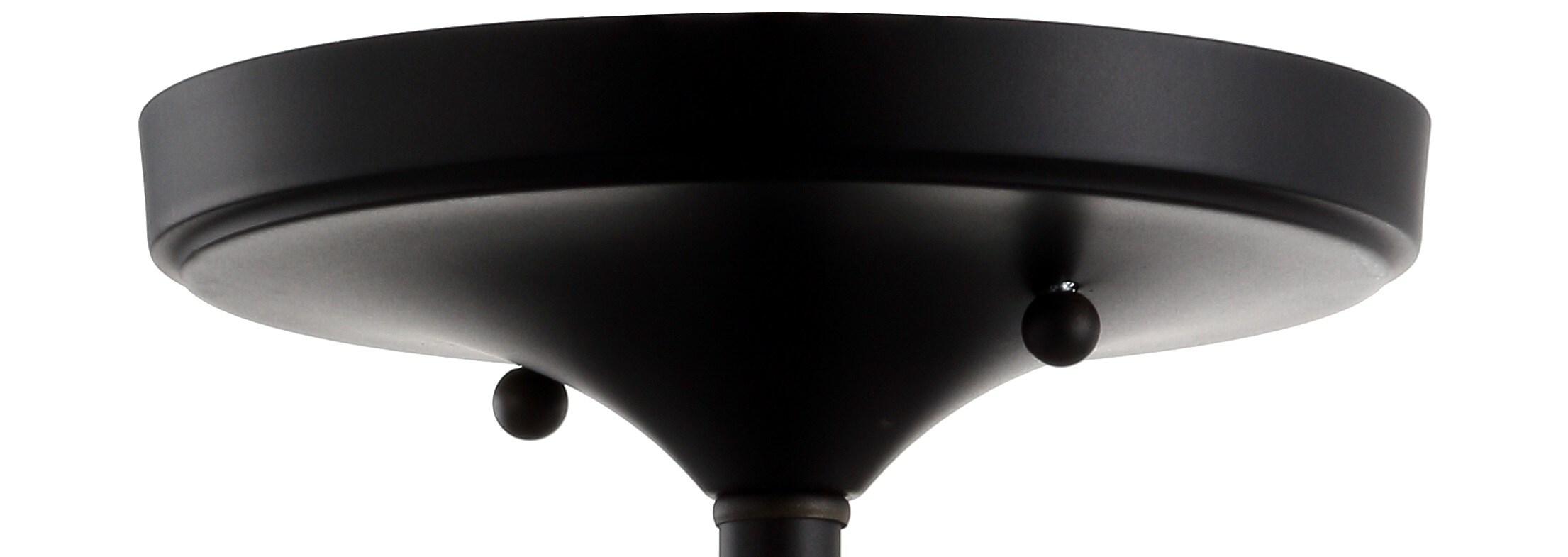 JONATHAN Y Toronto 10" Metal/Crystal LED Flush Mount, Oil Rubbed Bronze