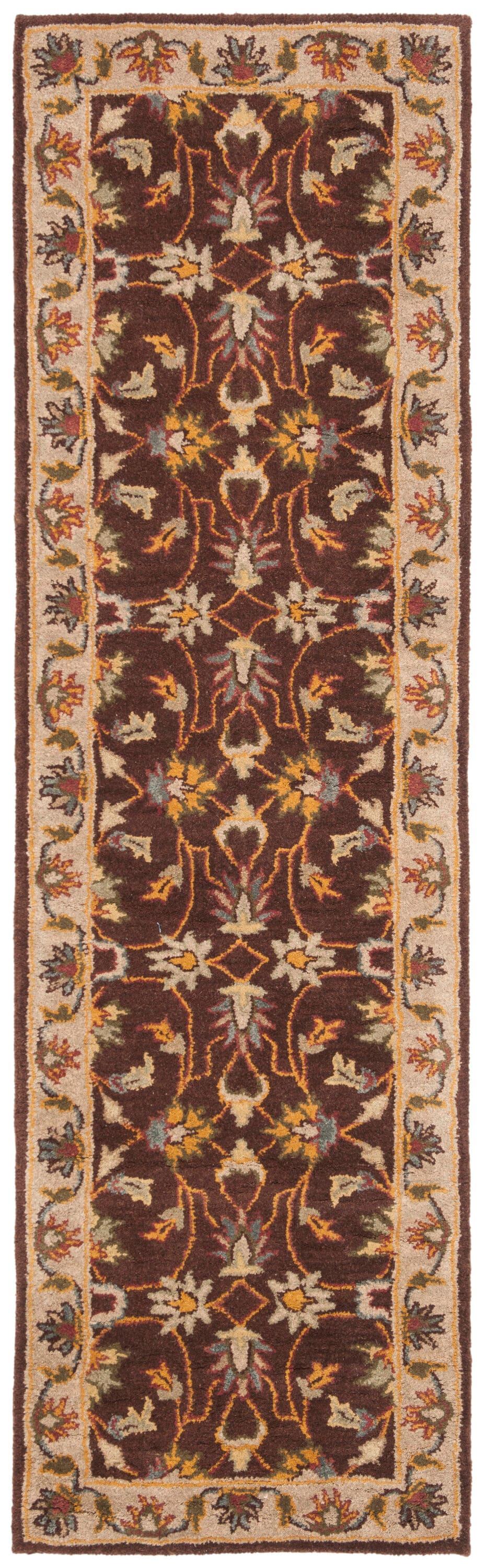Heritage HG912 Hand Tufted Runner Rug - Brown/Ivory - 2'3"x8' - Safavieh.