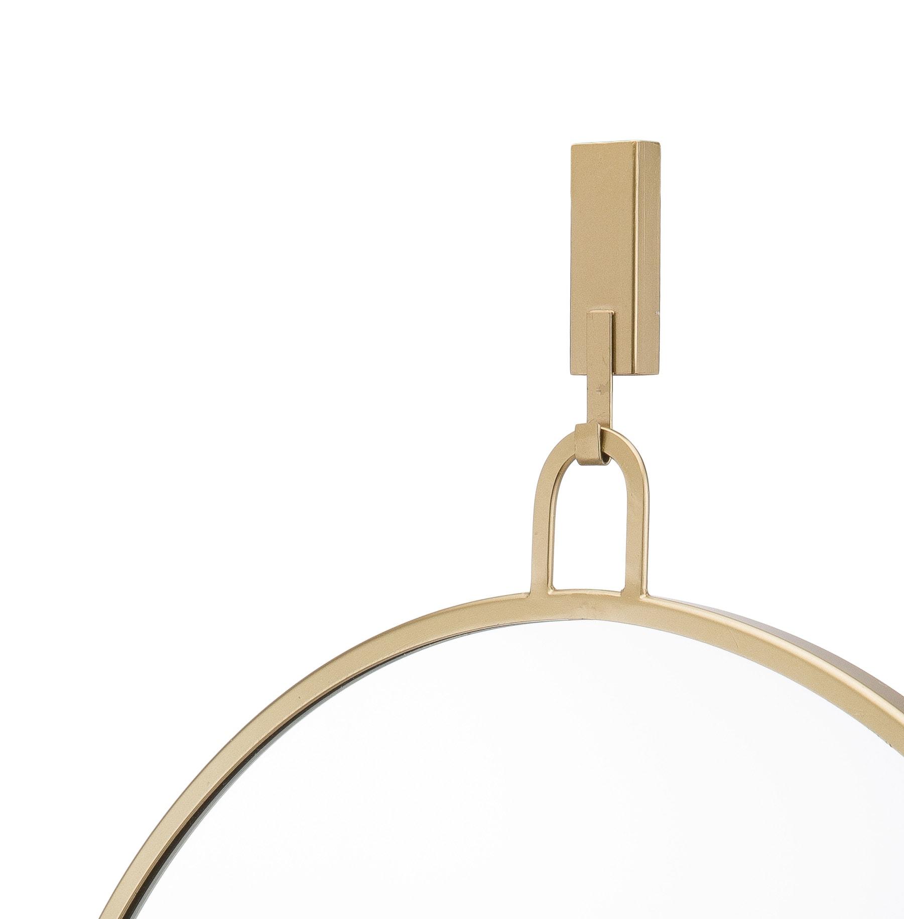 Varaluz Stopwatch 30-in Round Accent Mirror - Gold