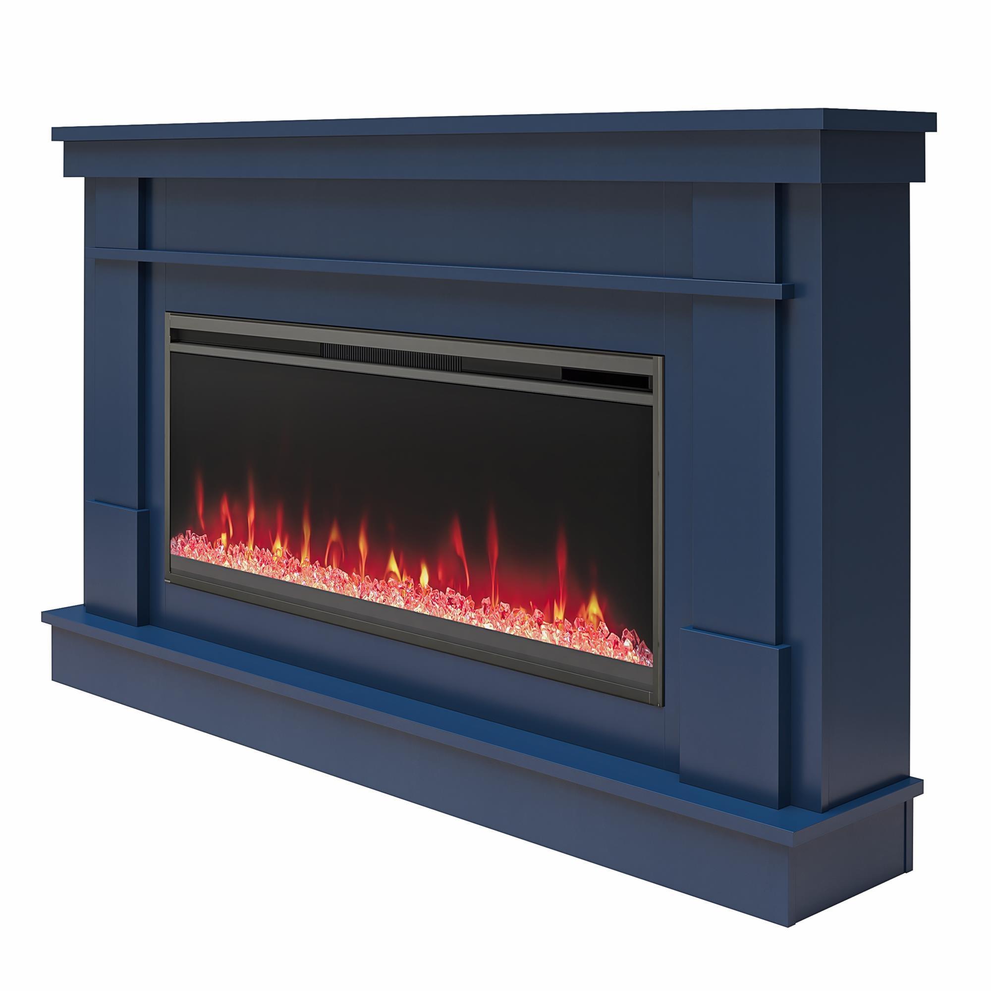 Waverly Wide Mantel with Linear Electric Fireplace