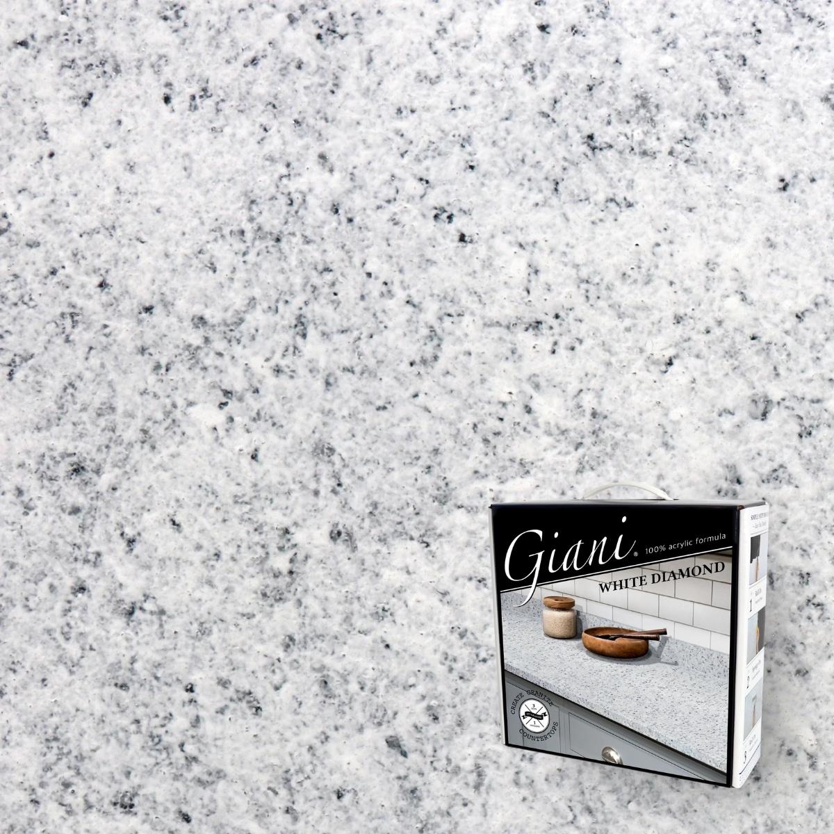 Giani Granite Countertop Paint Kit 2.0- 100% Acrylic (White Diamond)