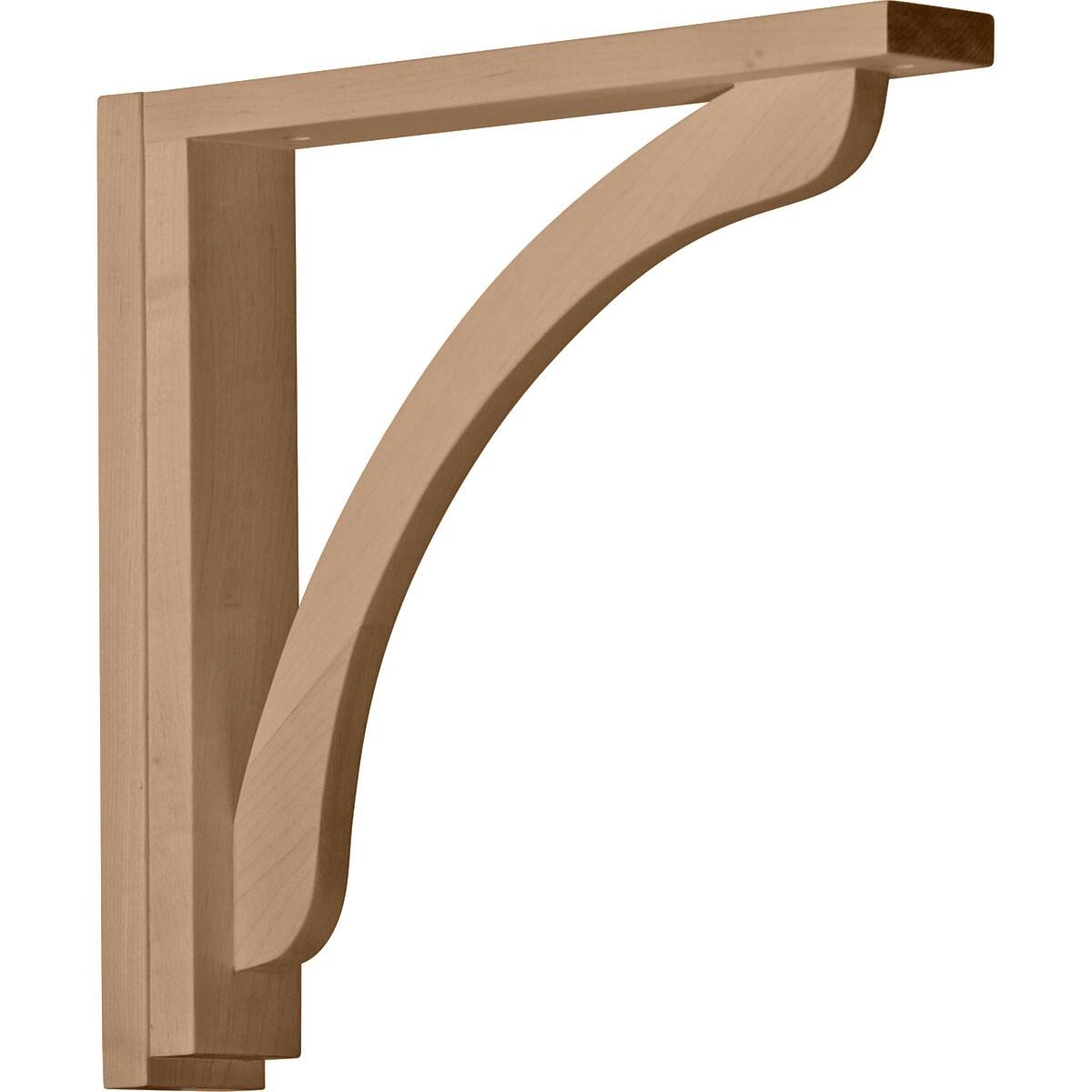 Ekena Millwork Reese H 2.5'' W D Wood Bracket / Corbel
